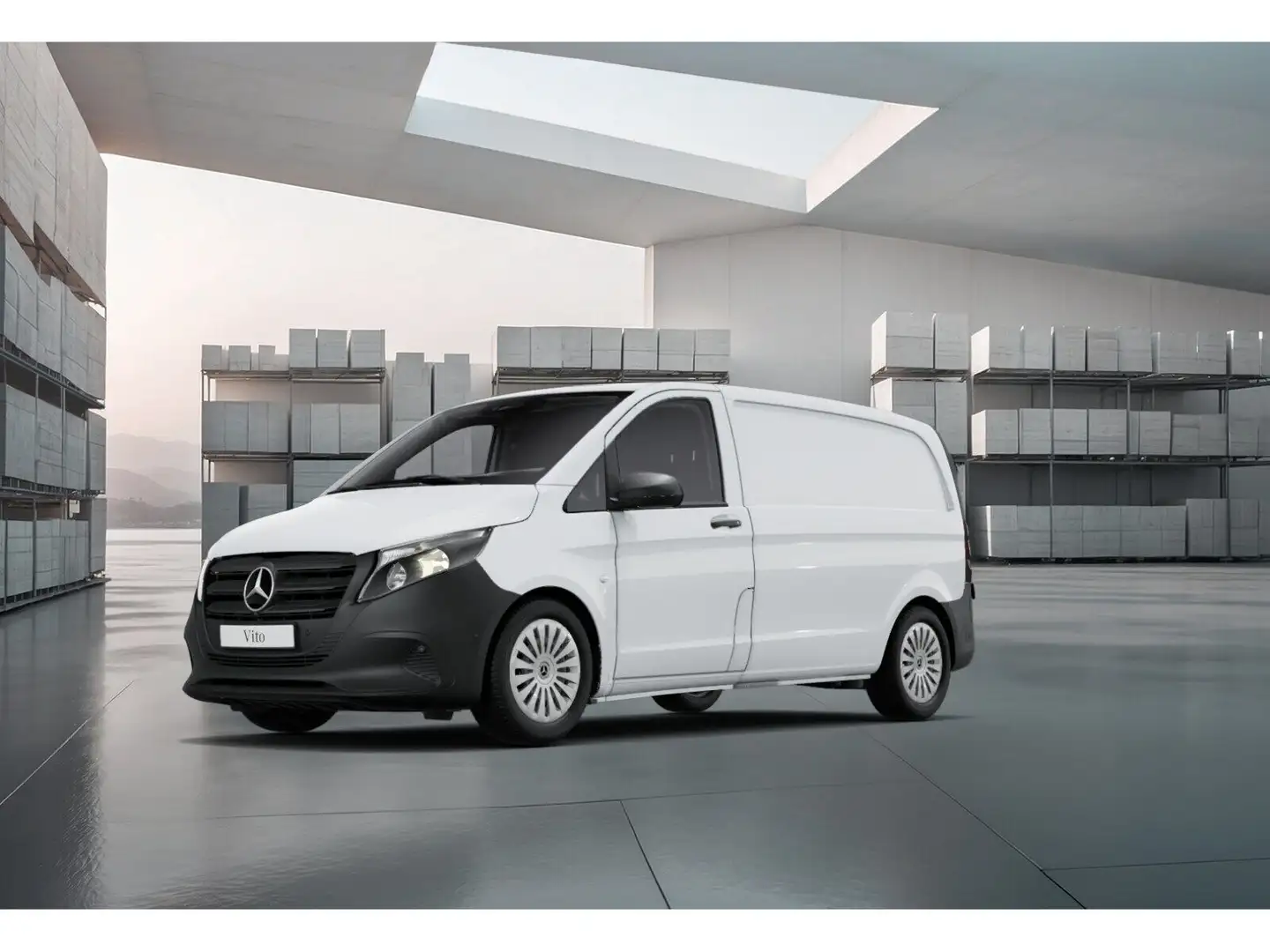 Mercedes-Benz Vito 116 CDI Kasten Kompakt Aut. AHK 2,5t PTS Blanc - 1