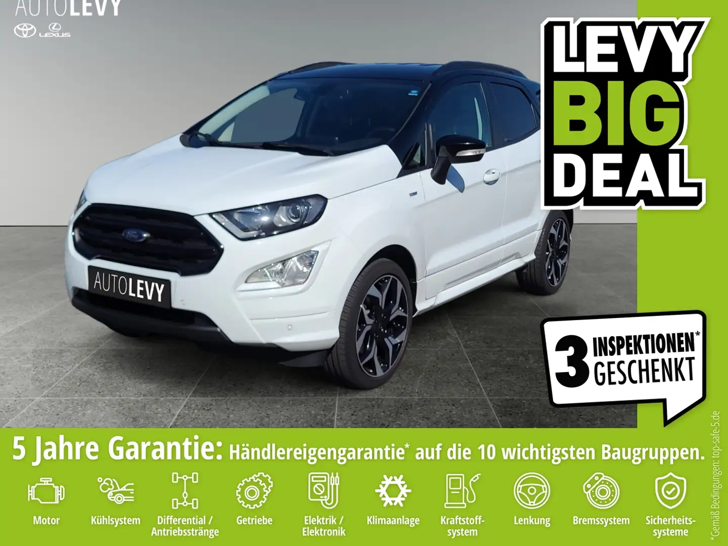 Ford EcoSport 1.0 ST-Line S&S *NAVI*SHZ*LHZ*PDC*RFK* Schwarz - 1