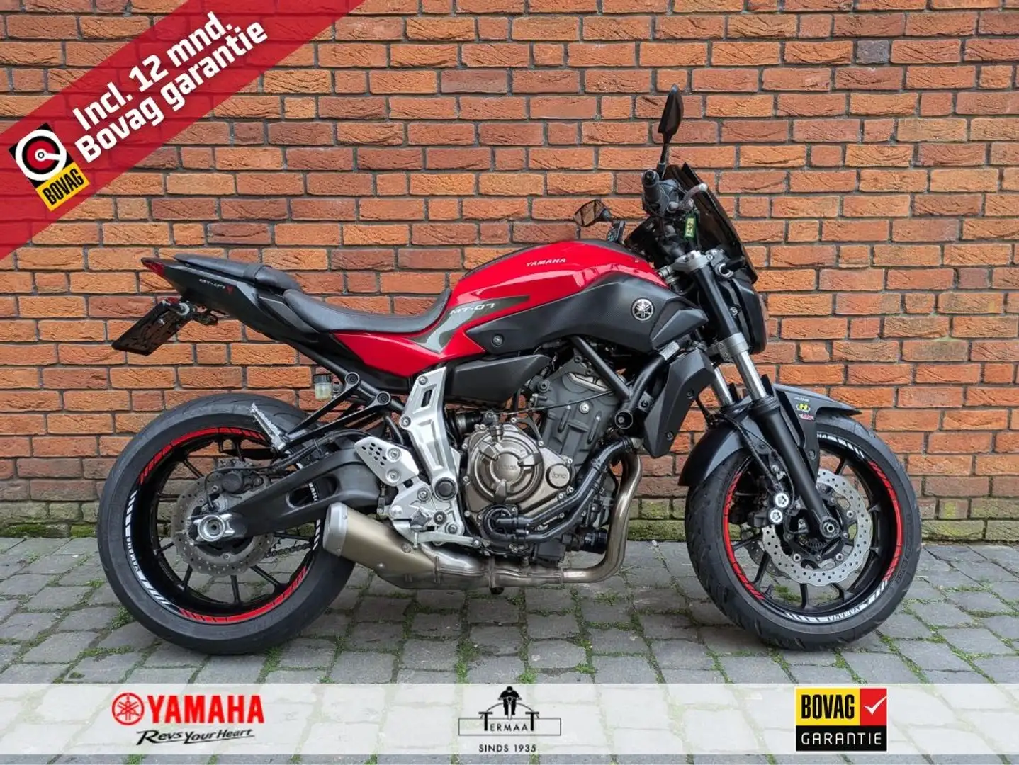 Yamaha MT-07 ABS Rood - 1