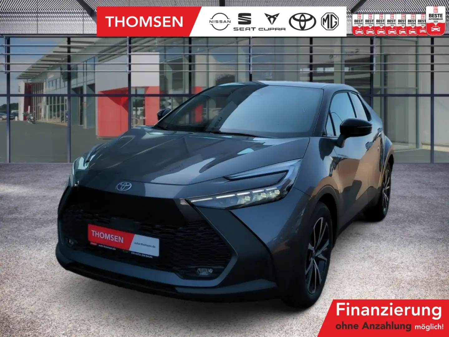 Toyota C-HR 1.8 FWD Team Deutschland ACC+AUT+LED+Navi Gris - 1