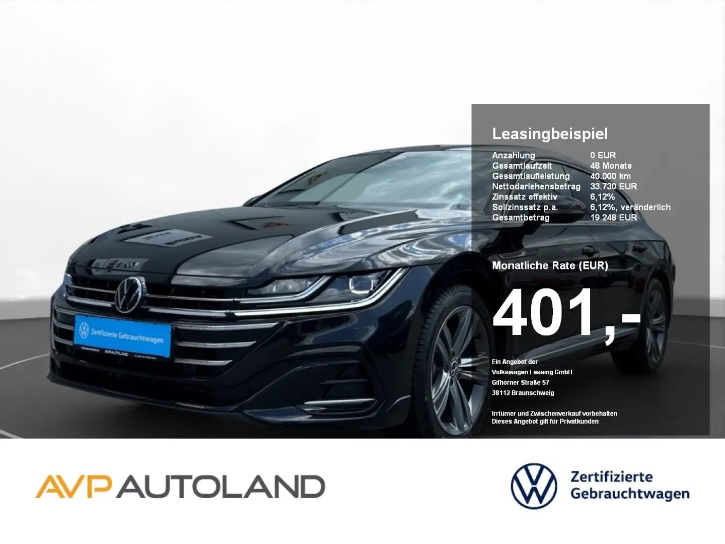 Volkswagen Arteon Shooting Brake 2.0 TSI DSG R-Line | AHK | Schwarz - 1