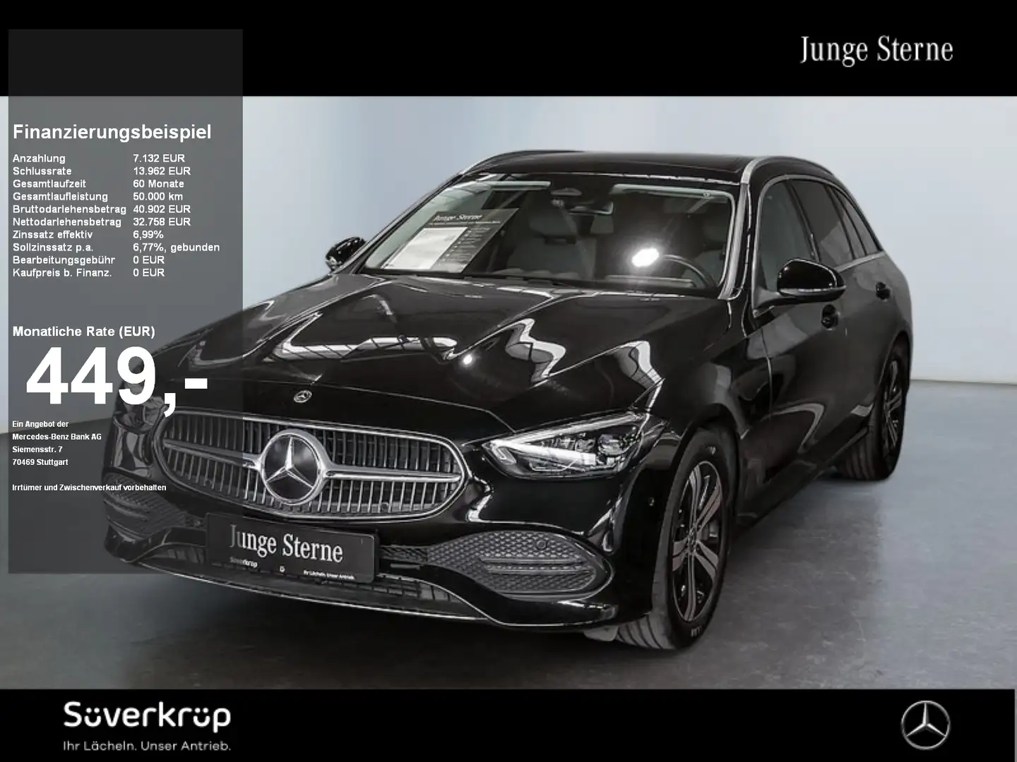 Mercedes-Benz C 220 T d AVANTGARDE | PANO/AHK/KAMERA/LED/EASY PACK/KEY Noir - 1