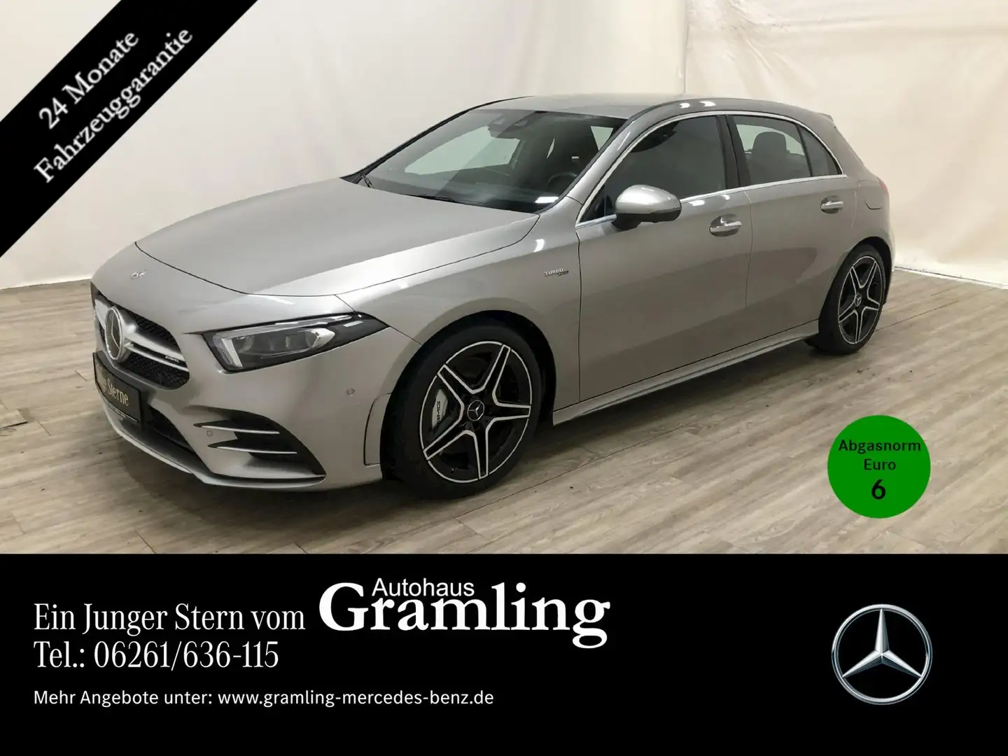 Mercedes-Benz A 35 AMG 4M Standheiz*MULTIBEM*Distr*360°*Burmes Srebrny - 1