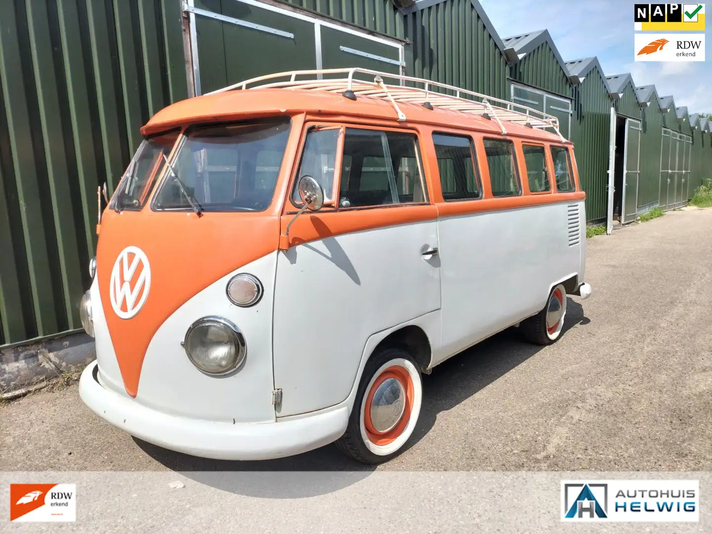 Volkswagen T1 9 persoons ramen bus Orange - 1