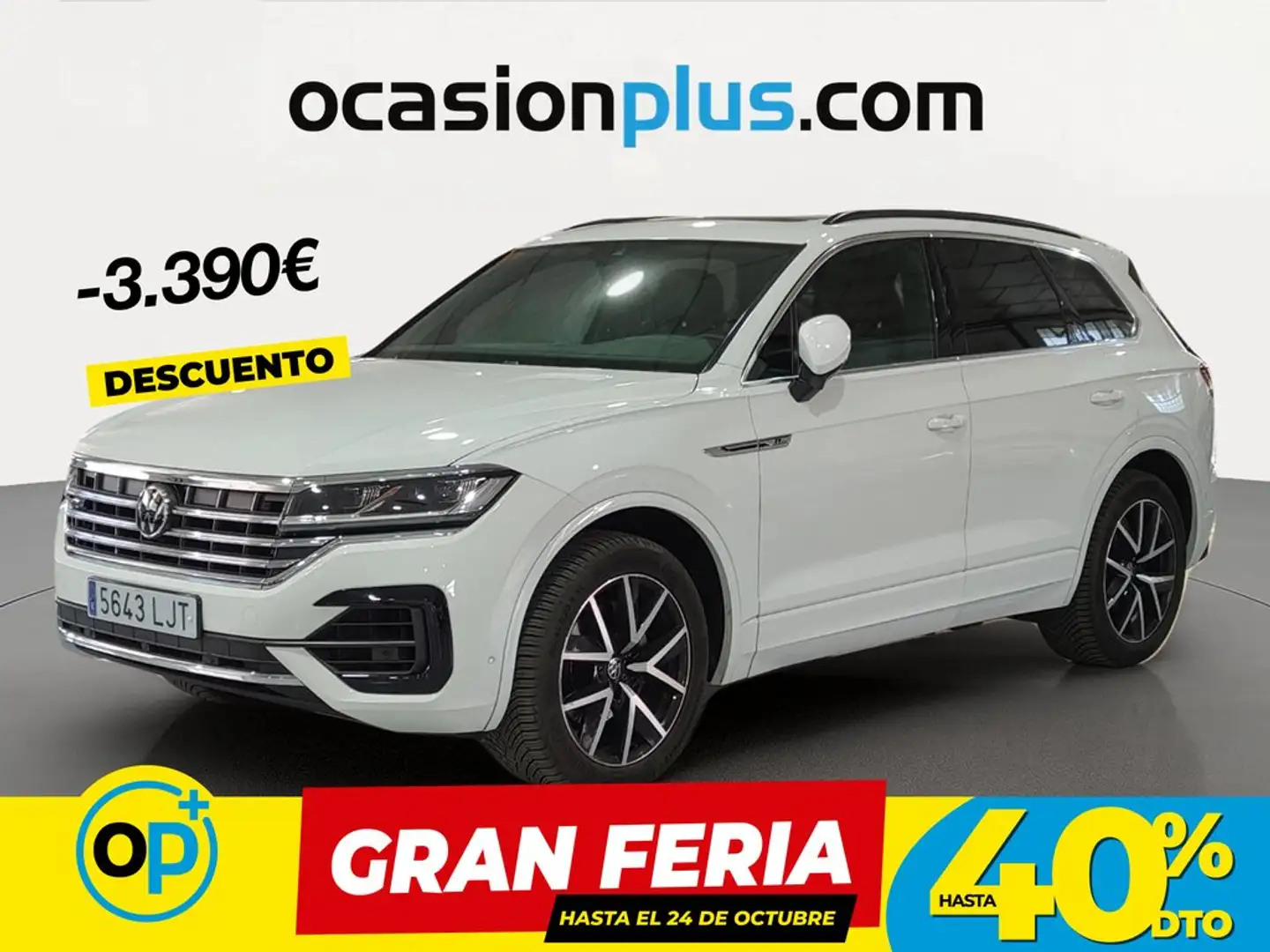 Volkswagen Touareg 3.0TDI V6 R-Line Individual Tip. Elegance 4M 170kW Blanco - 1