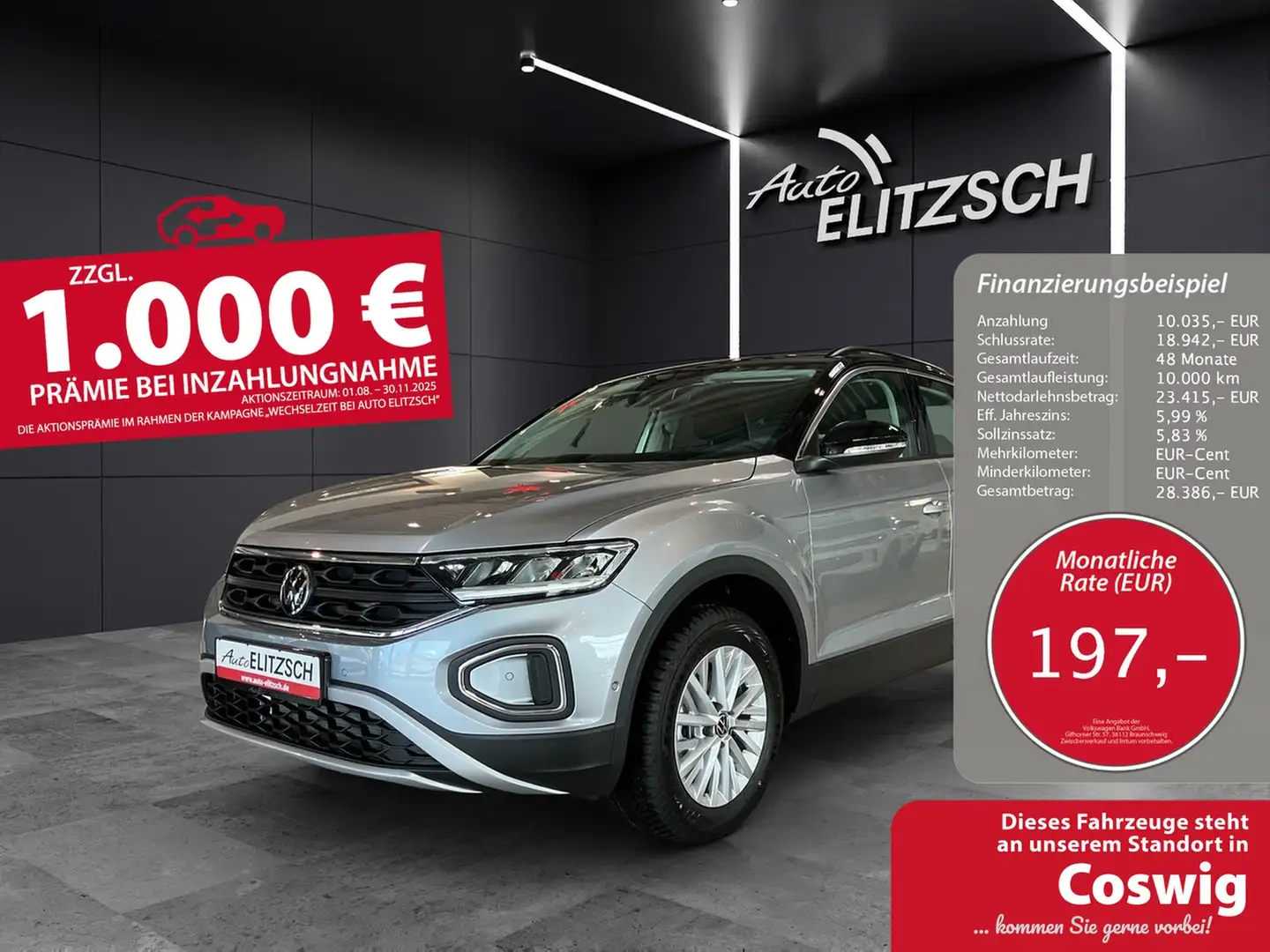 Volkswagen T-Roc Life Silber - 1
