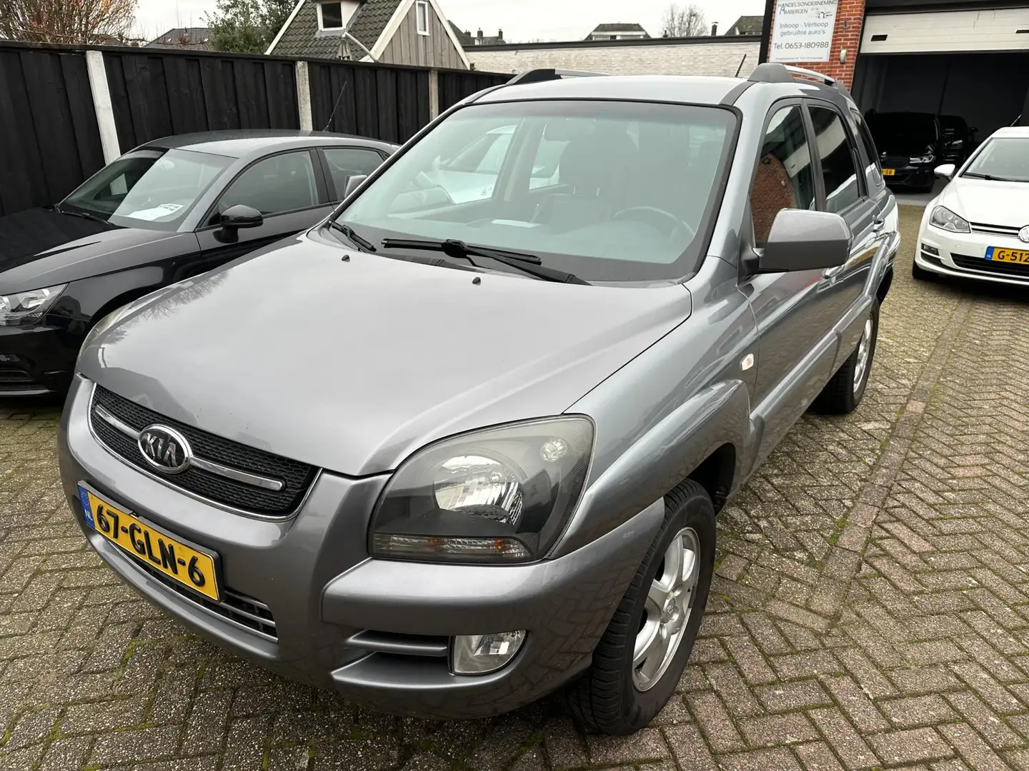 Kia Sportage 2.0 CVVT X-cite LPG-G3-CLIMA-PDC-LEDER-CRUISE Grijs - 2