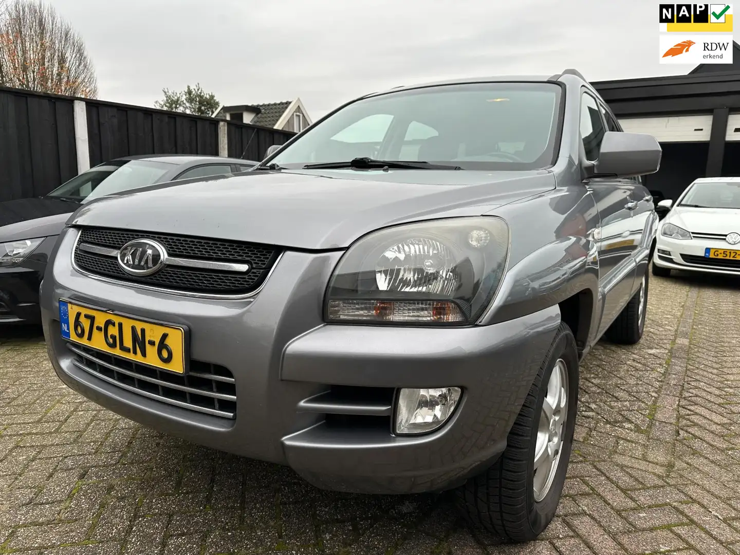 Kia Sportage 2.0 CVVT X-cite LPG-G3-CLIMA-PDC-LEDER-CRUISE Grijs - 1