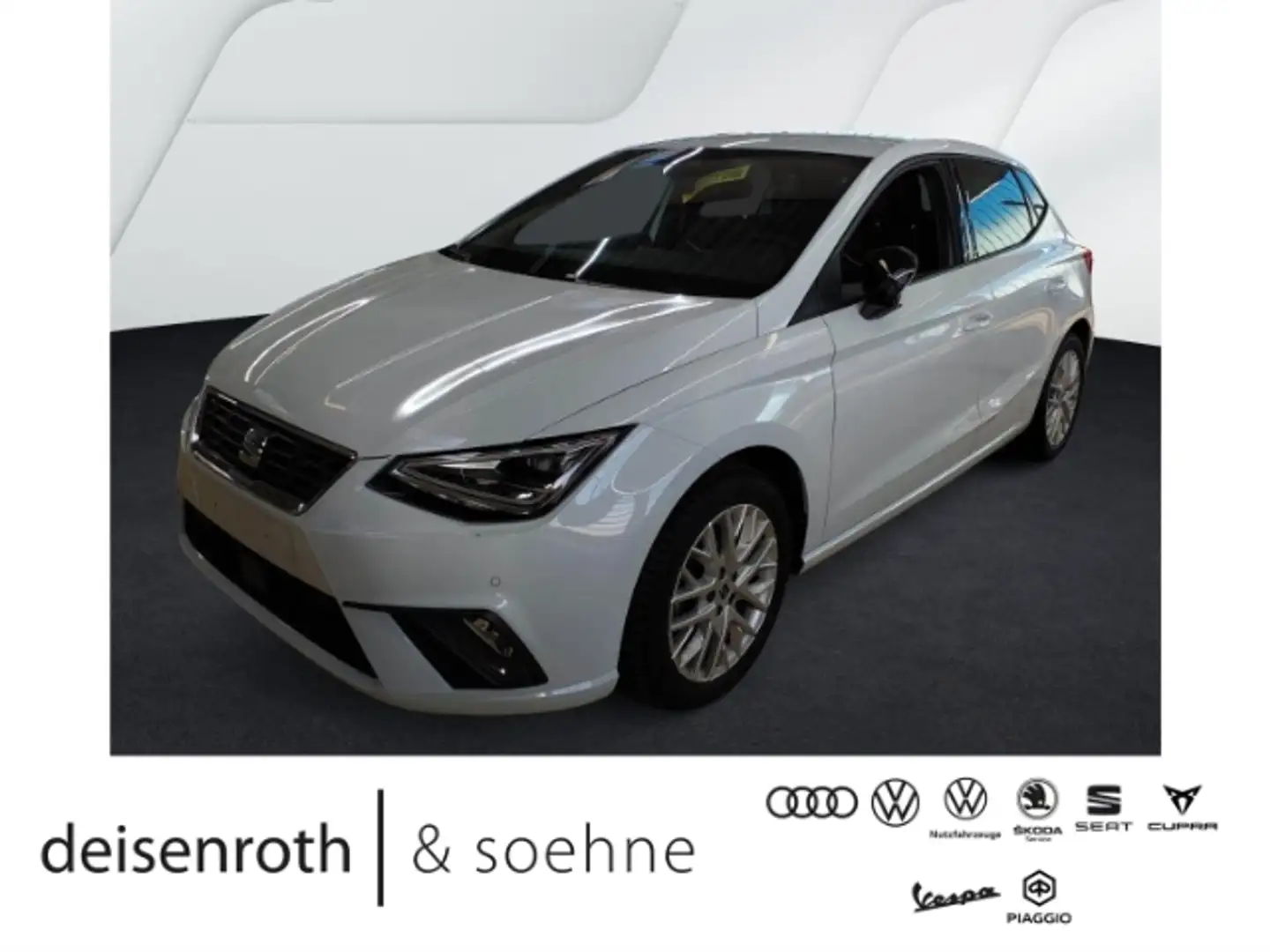 SEAT Ibiza FR 1.0 TSI LED/Nav/FullLink/Kam/SHZ/ACC/Climatr/17 Weiß - 1
