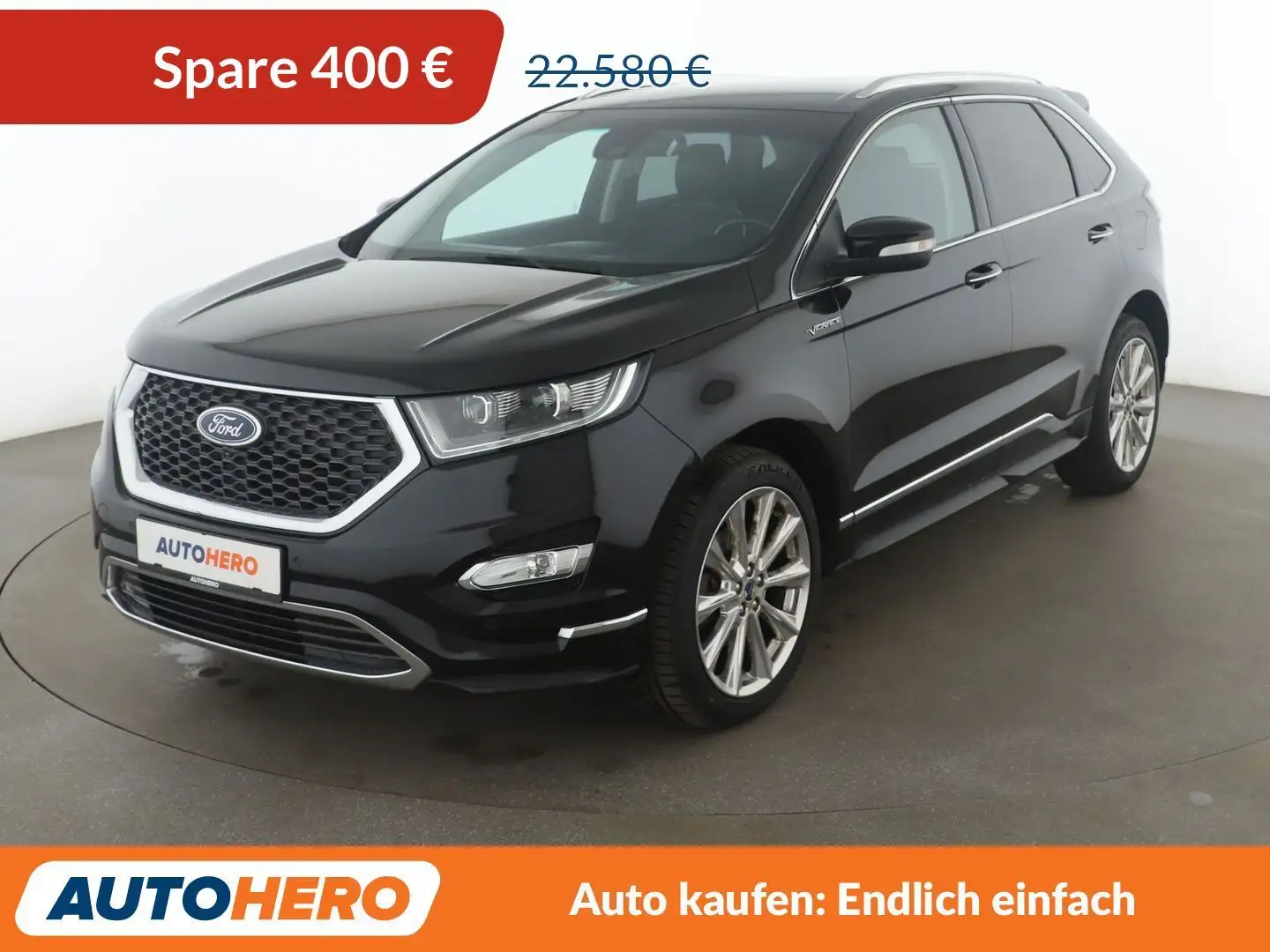 Ford Edge 2.0 TDCi Bi-Turbo Vignale 4x4 Aut.*NAVI*LED*CAM* Schwarz - 1
