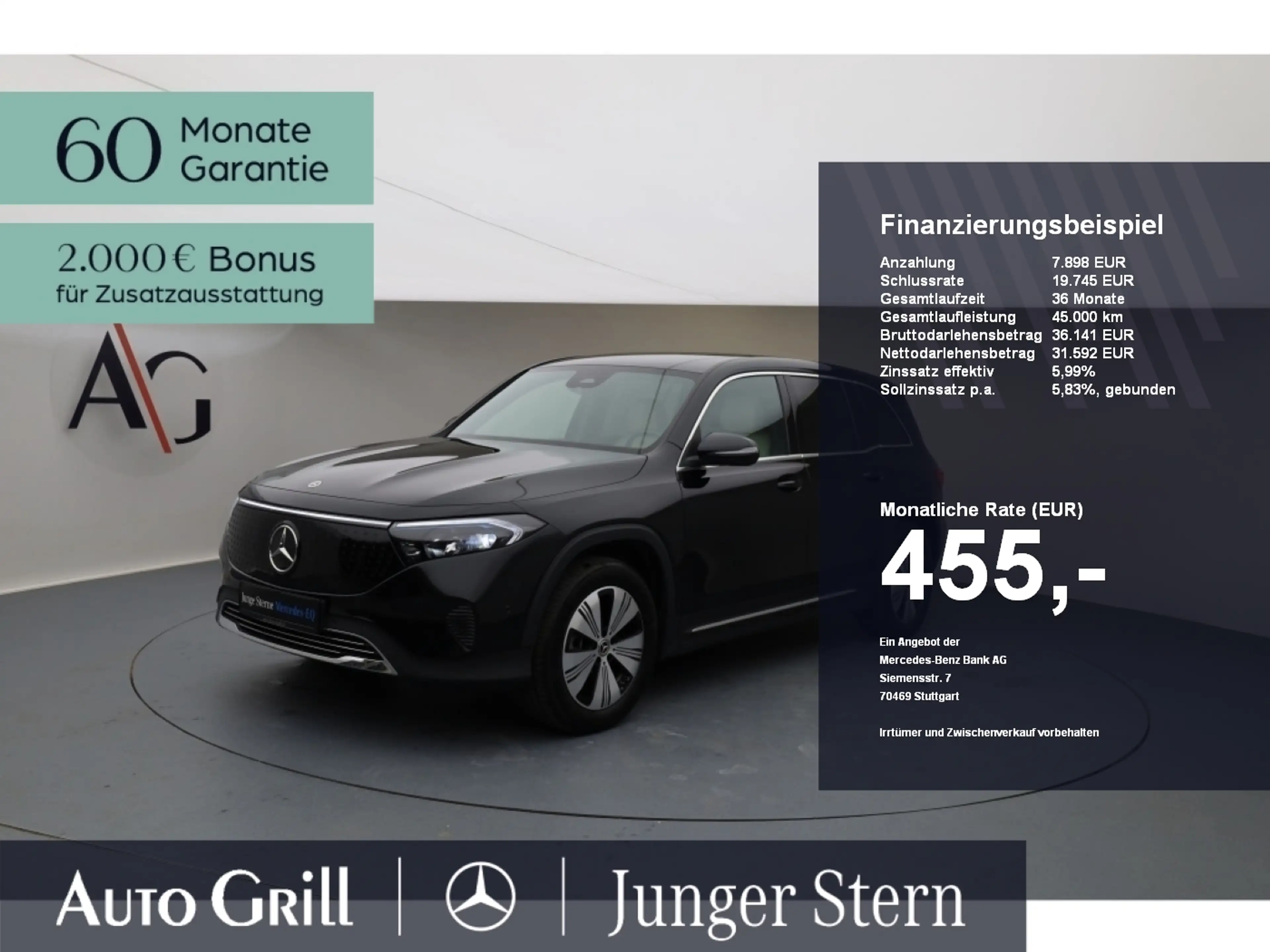 Mercedes-Benz EQB 300 4M Progressive Adv Leder-Beige FLEXBONUS