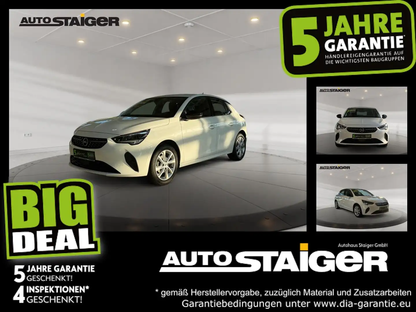 Opel Corsa F 1.2 Elegance SHZ, LED, PDC, Kamera Weiß - 1