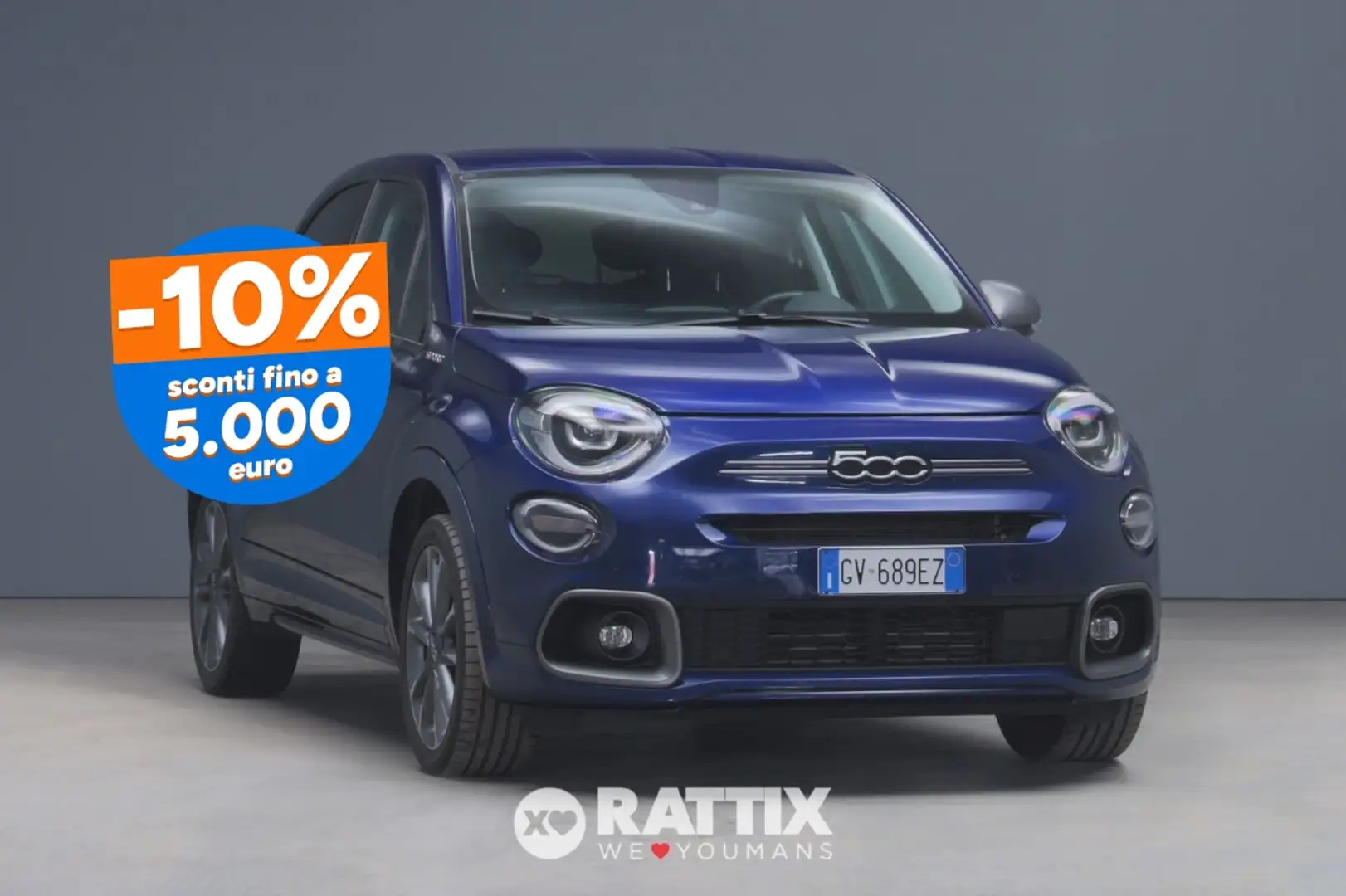Fiat 500X 1.3 MJT 95CV Sport Bleu - 1