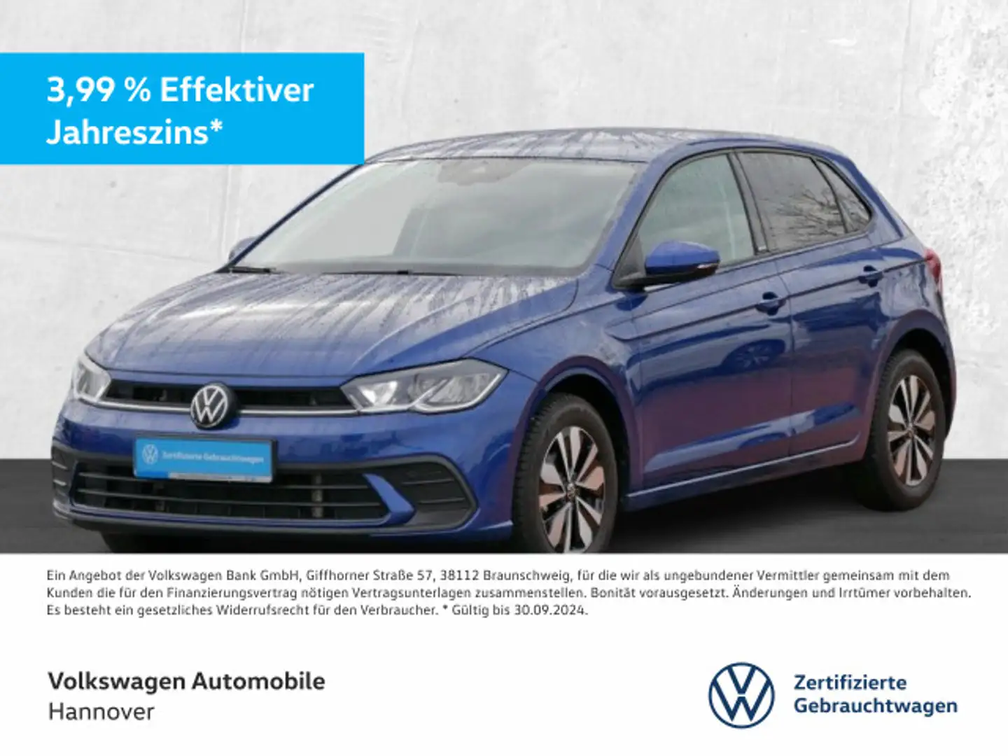 Volkswagen Polo 1.0 TSI DSG Move Navi AHK LED DigCockpit AC Blau - 1
