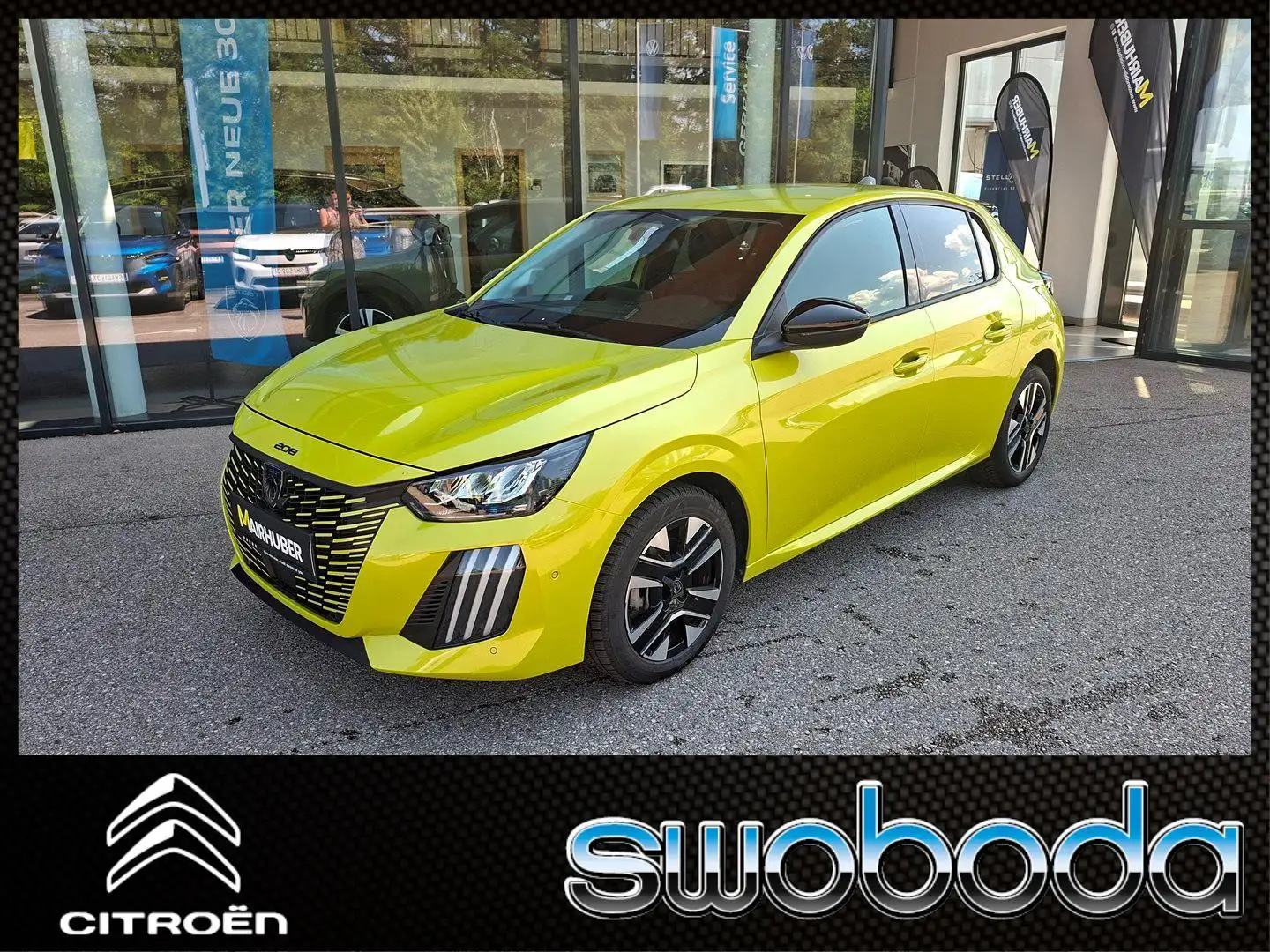 Peugeot 208 Hybrid 110 e-DCS6 Allure Gelb - 1