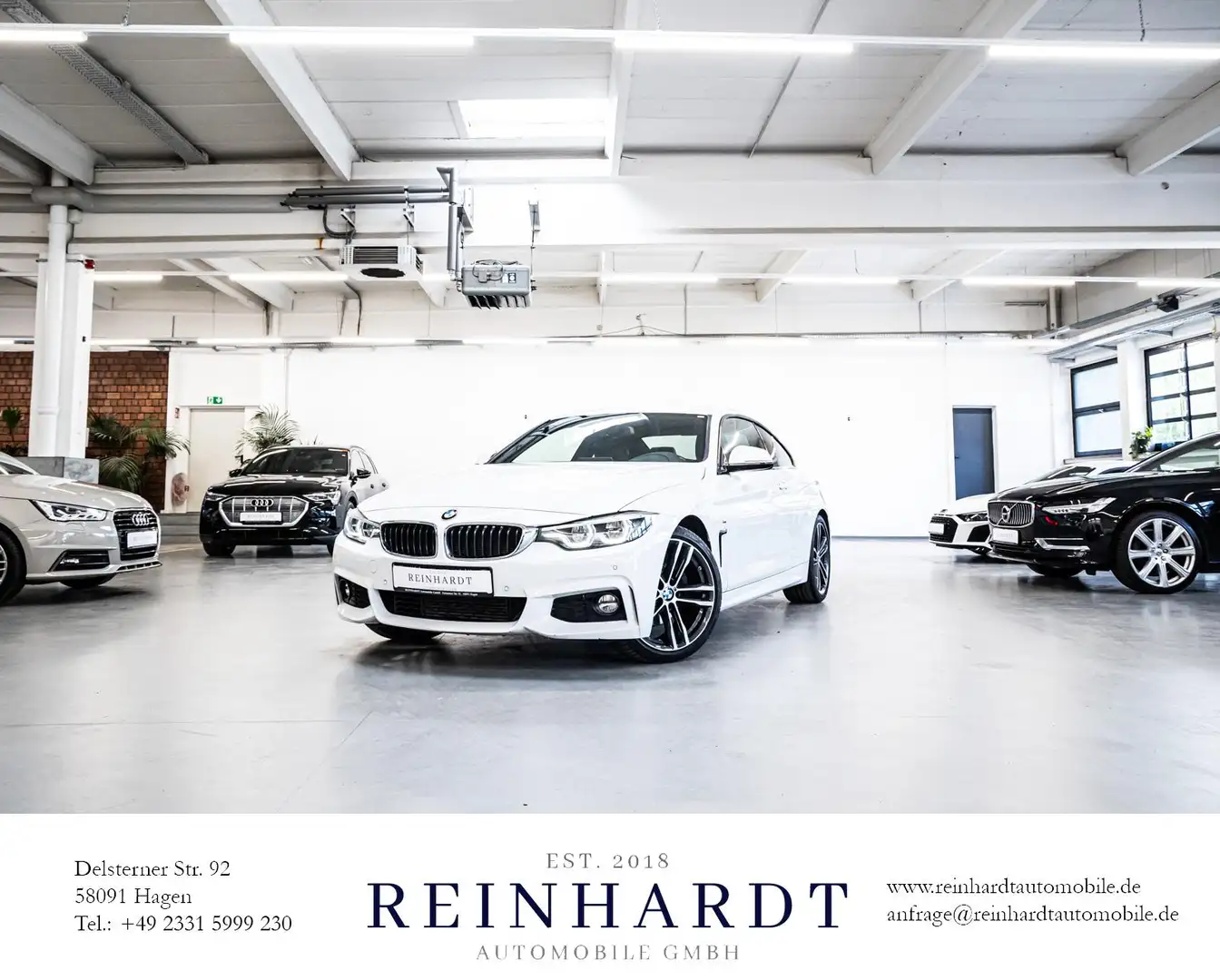 BMW 420 d COUPE M SPORT/SHADOW/19Z./LED-AD/DIG-C/HiFi Weiß - 1