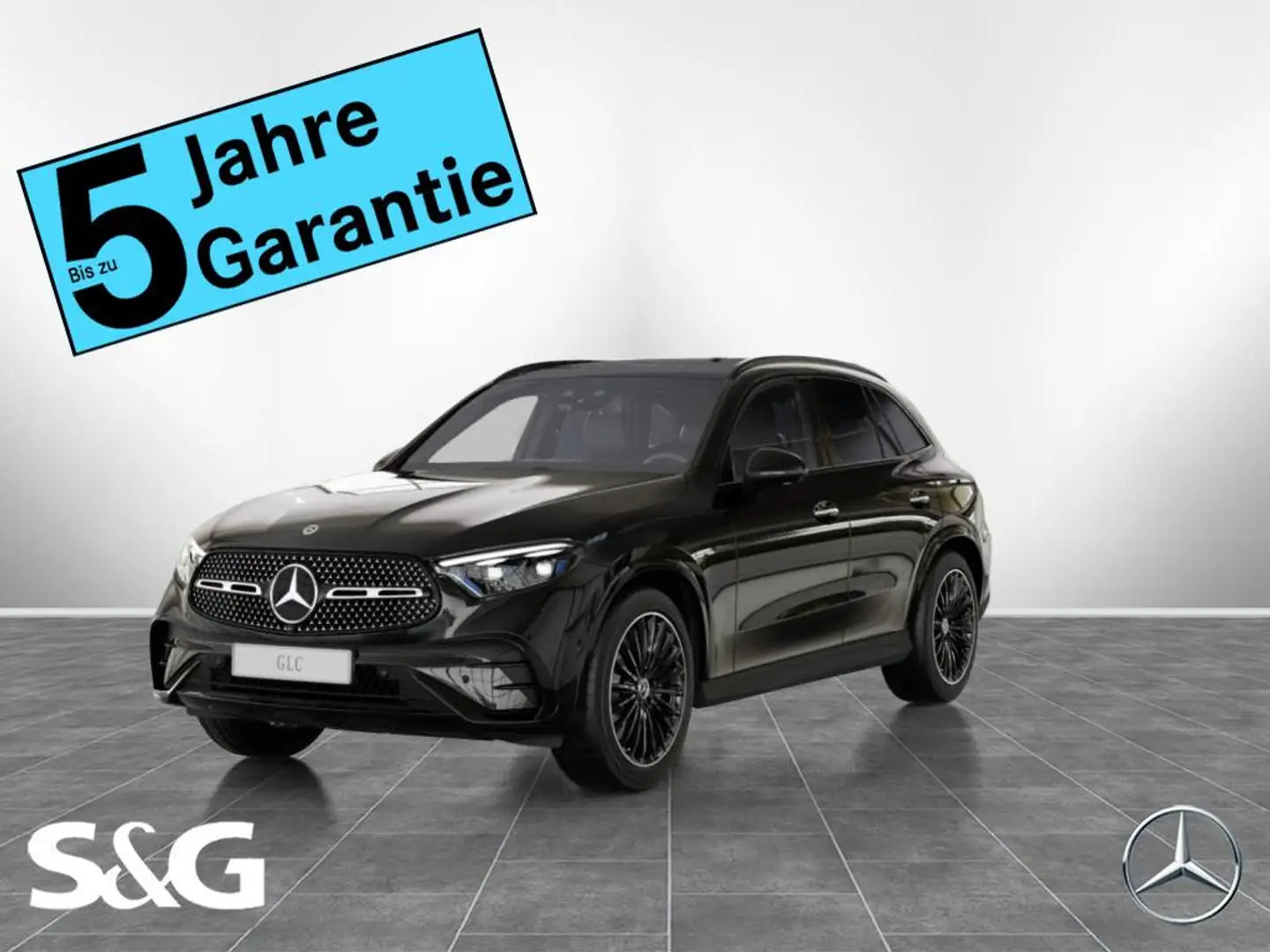 Mercedes-Benz GLC 300 d 4M AMG MBUX+360°+DIG-LED+Pano+AHK+HUD Schwarz - 1
