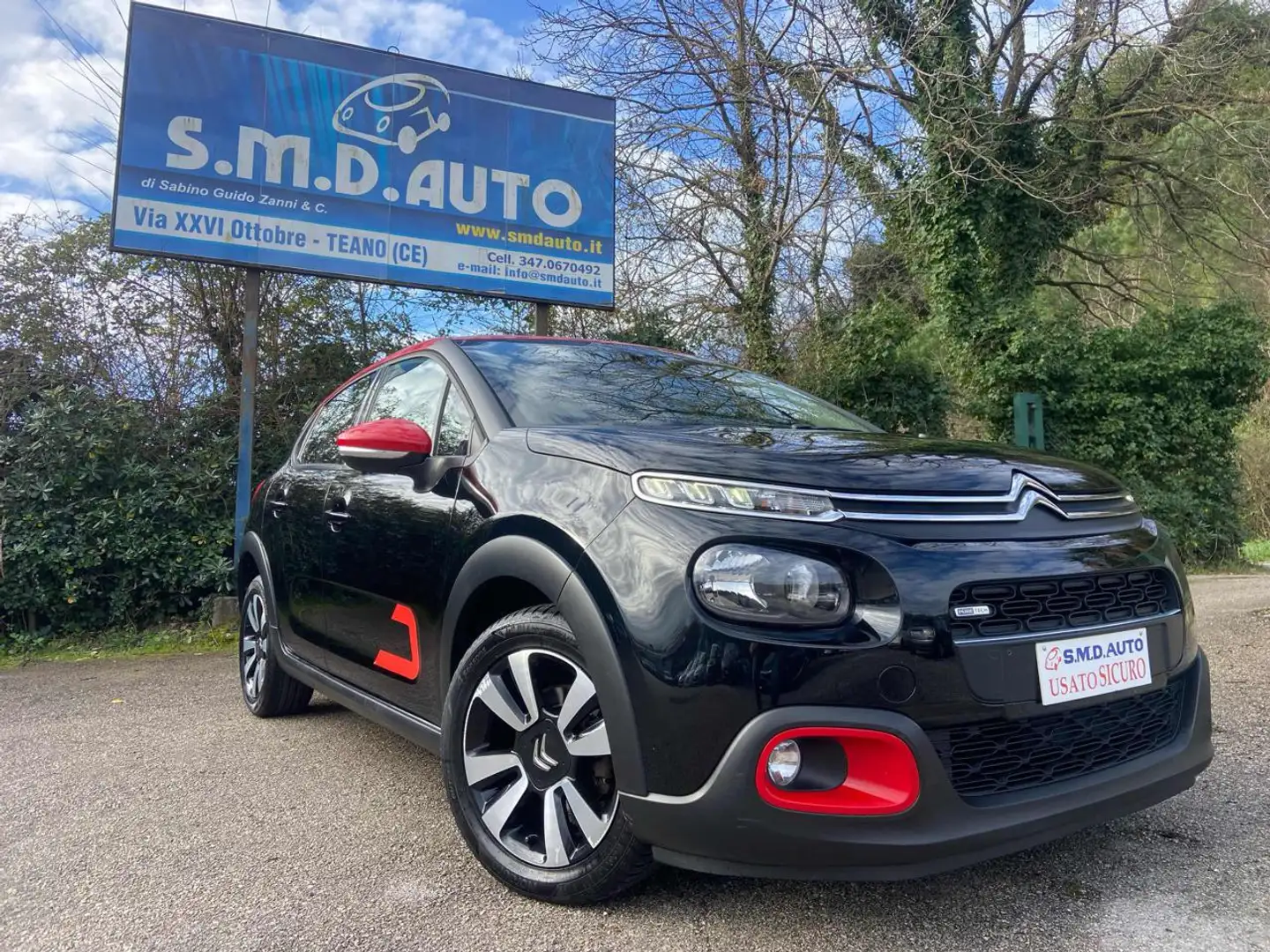 Citroen C3 PureTech 83 S&S Shine Bi-colore Noir - 1