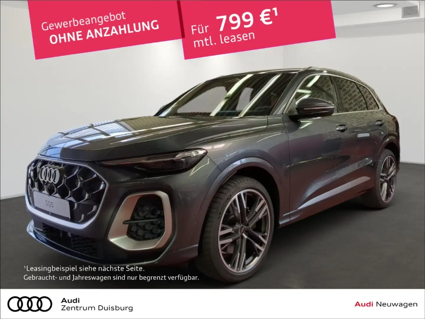 Audi SQ5 TFSI 270 kW S tronic Luftfederung AD El. Panodach Grijs - 1