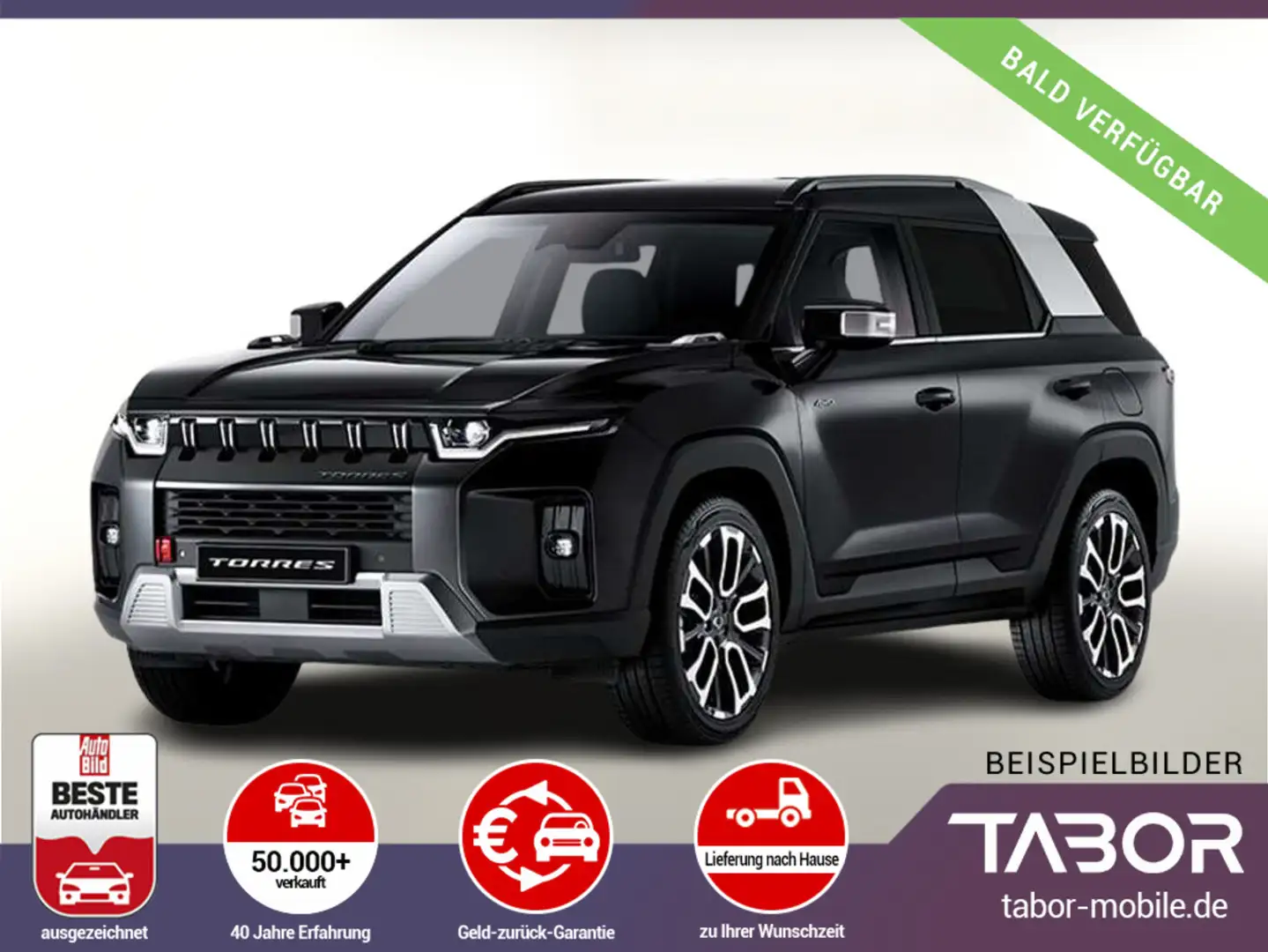 KGM Torres 1.5 T-GDi 163 LED Kam PDC 9"-DAB CarPlay Noir - 1