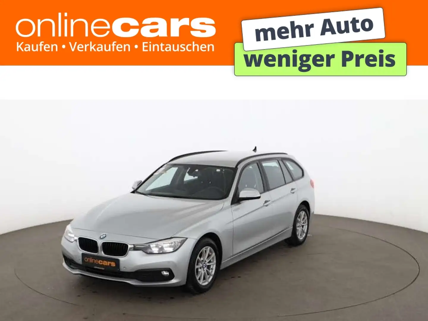 BMW 318 d Touring Aut NAVI SITZHZG KLIMA PDC Silber - 1