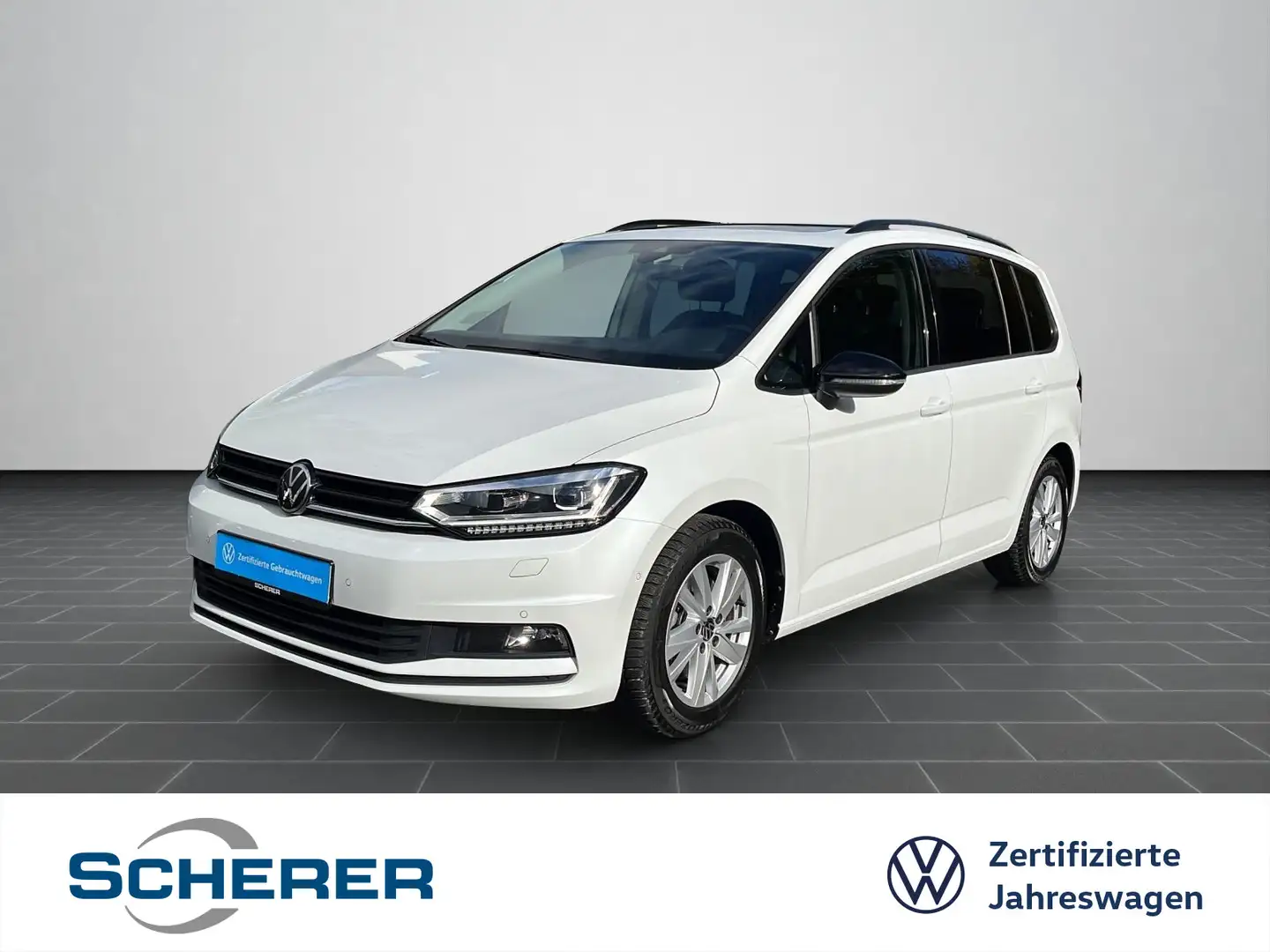 Volkswagen Touran Highline 1.5 TSI, DSG, 7-SITZER, NAVI, AH Weiß - 1
