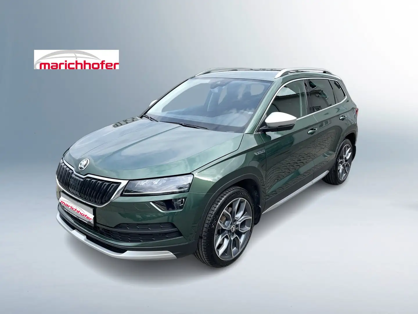 Skoda Karoq 4x4 SCOUT TDI DSG Grün - 1