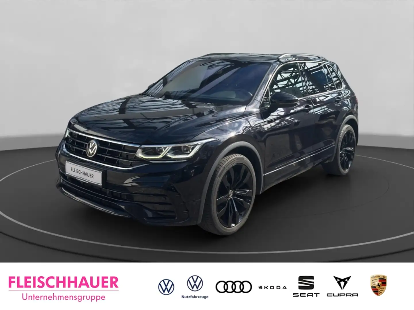 Volkswagen Tiguan R-Line 2.0 TDI DSG Black AHK Matrix RFK Navi Digit Schwarz - 1