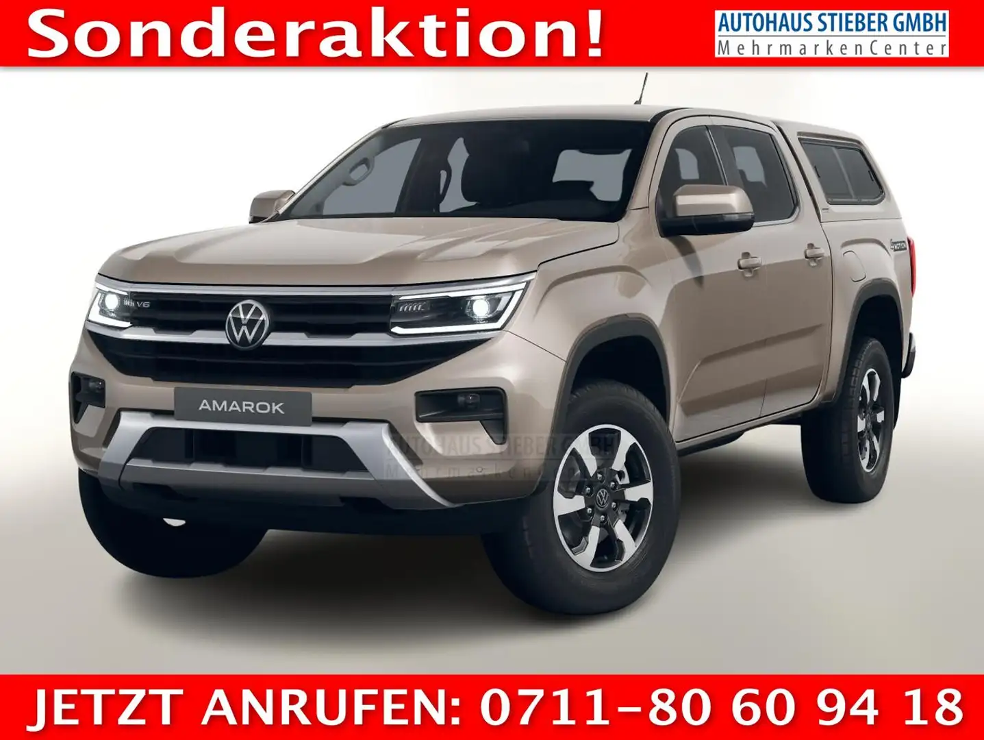 Volkswagen Amarok 3.0 TDI 241 AT 4M Style HardT Matrix AHK 177 kW... Bej - 1