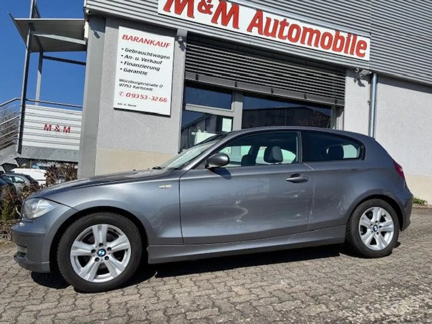 BMW 118 d 3-trg. Klimaaut.+Glas-SHD+XENON+PDC+ALU+EU5 Grau - 1