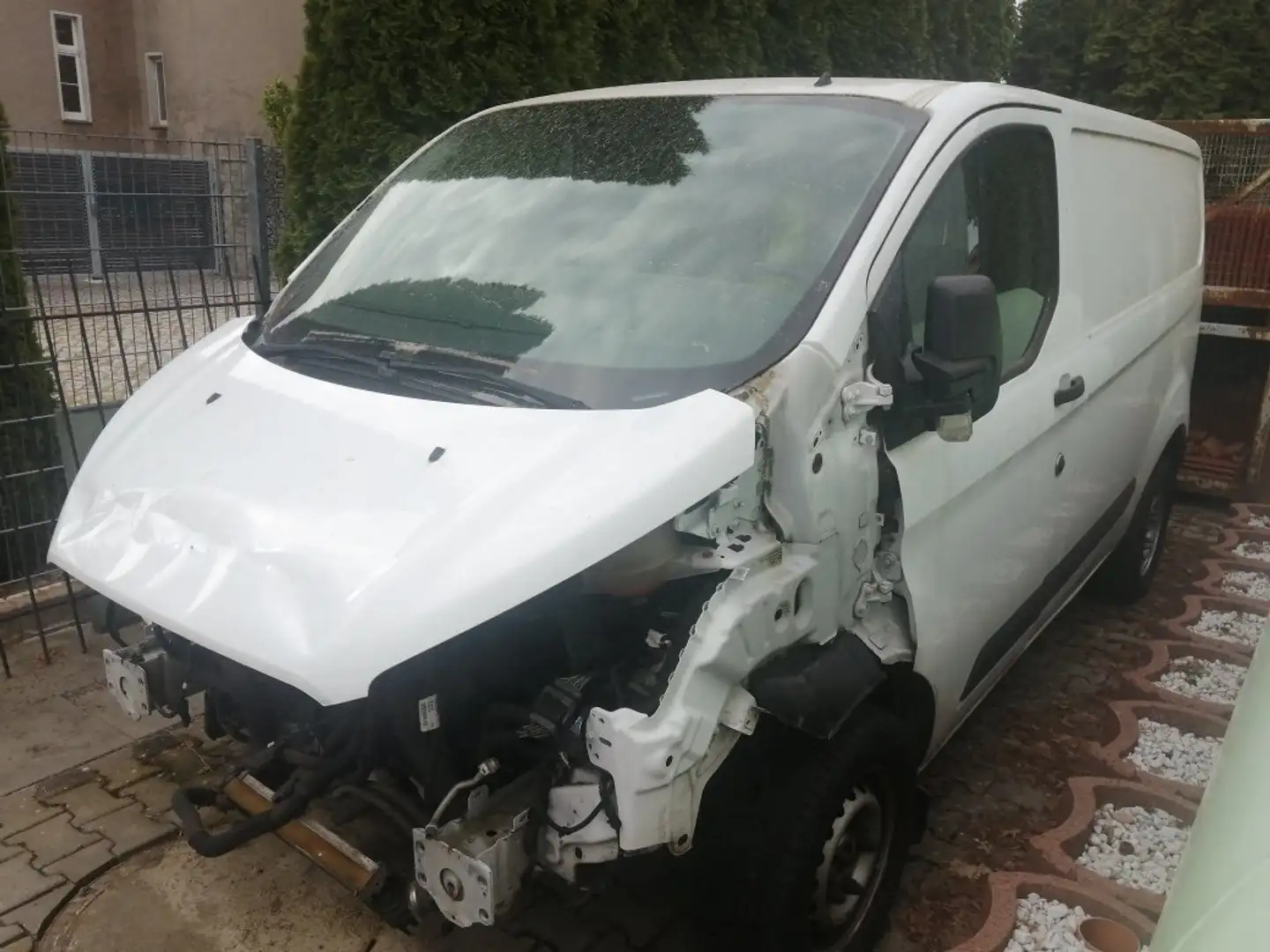 Ford Transit Custom L1 +Klima+UNFALL! Wit - 2