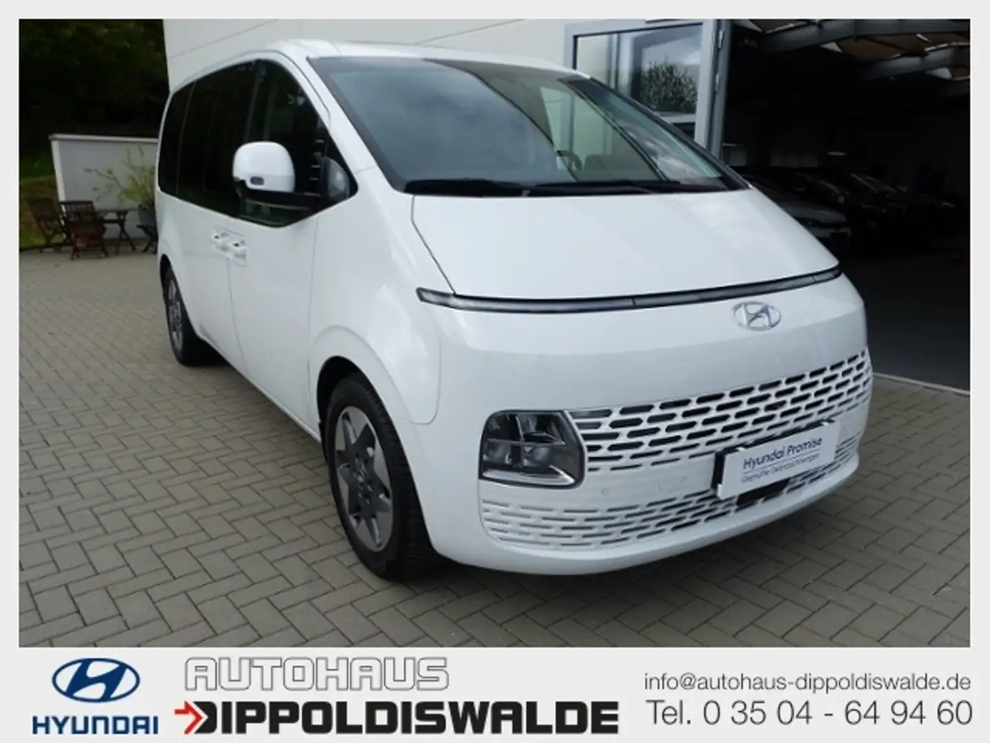Hyundai STARIA 9-Sitzer 2.2 CRDi 8 A/T 2WD Prime, Panoramadach Blanc - 1