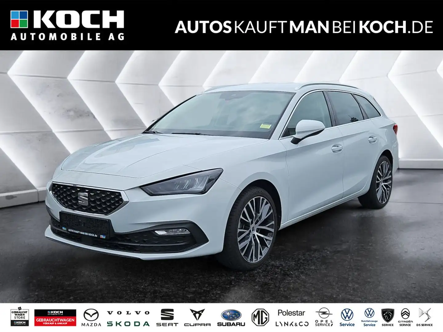 SEAT Leon Sportstourer 1.5eTSI Xcell DSG LED PDC DAB Blanc - 1