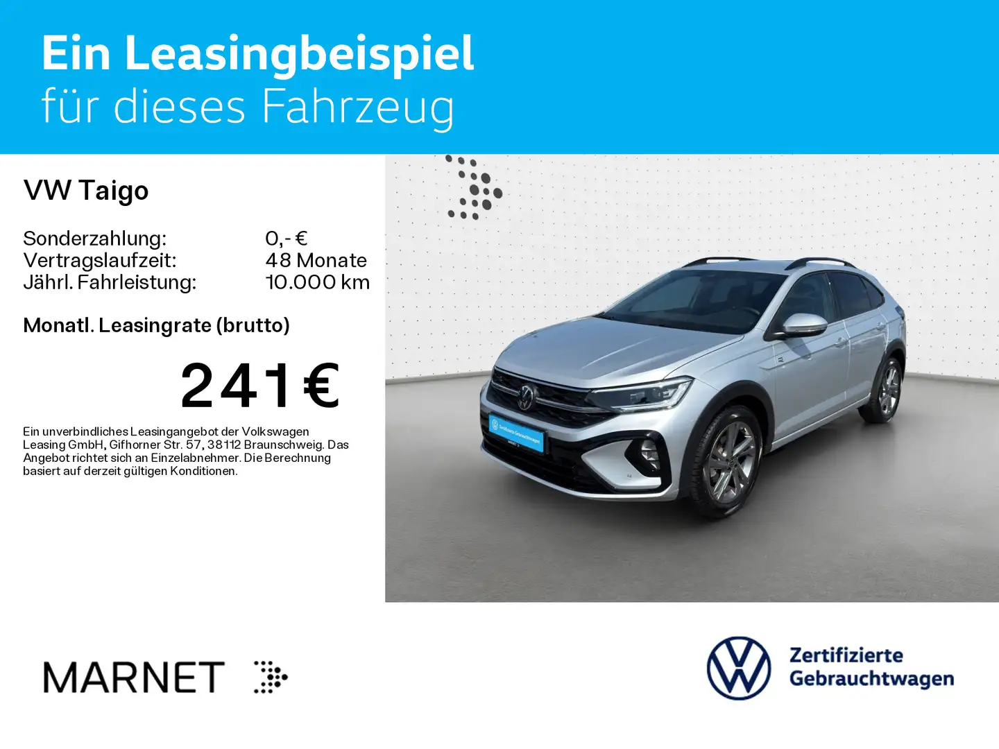 Volkswagen Taigo 1.5 TSI DSG R-Line*NAVI*ASG*LED* Plateado - 2