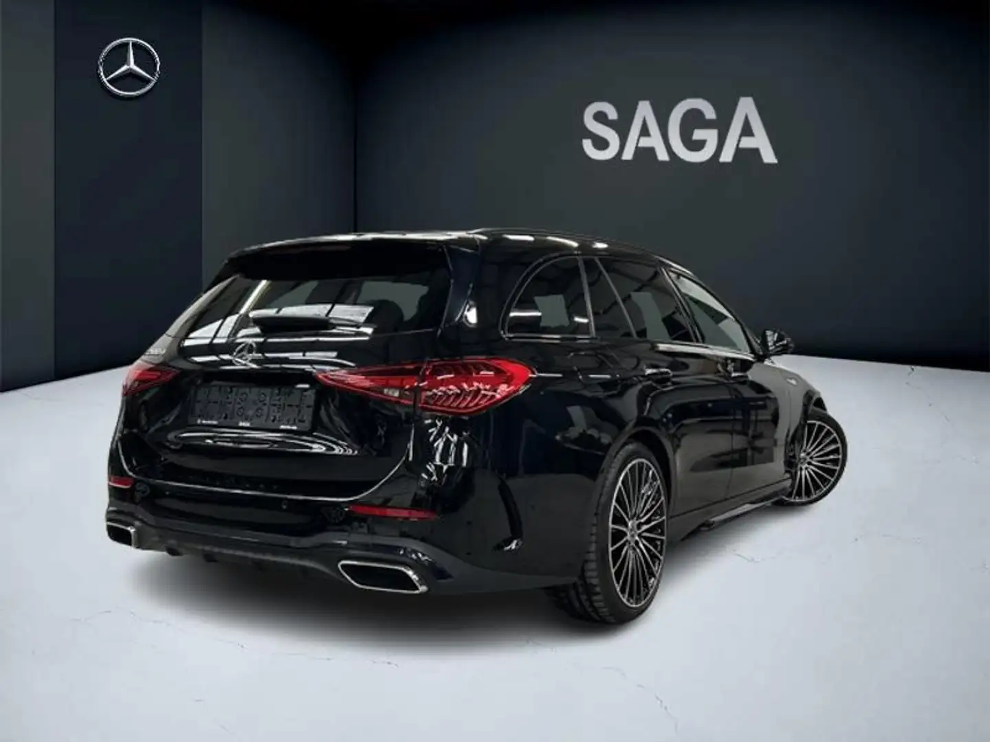 Mercedes-Benz C 200 d break AMG Pack Night Toit Pano Schwarz - 2