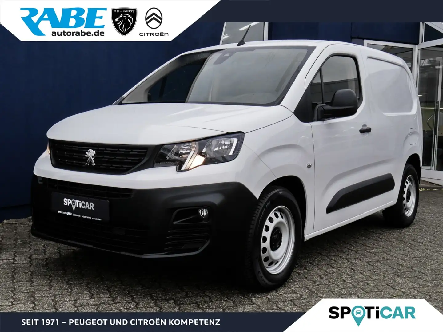 Peugeot Partner -e KW Premium NAV+ParkPilot+4xAirbag Klima Navi Weiß - 1