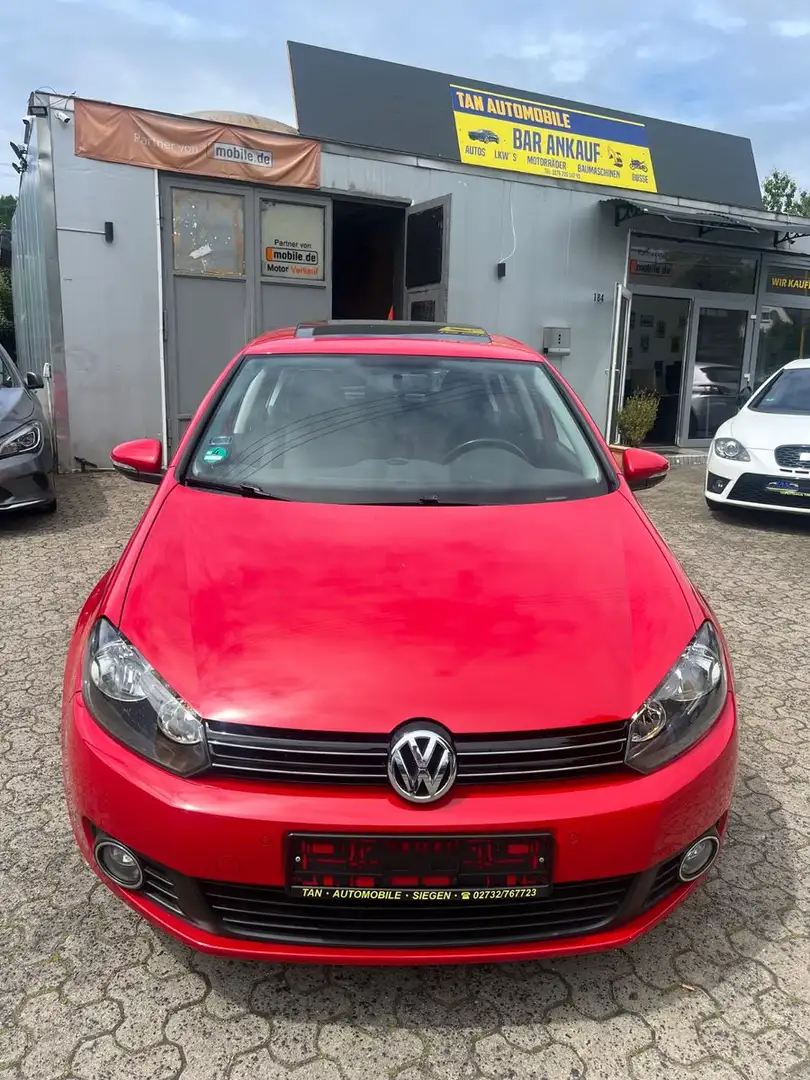 Volkswagen Golf VI 1.6 Comfortline * SCHIEBEDACH *1.HAND* Rojo - 2