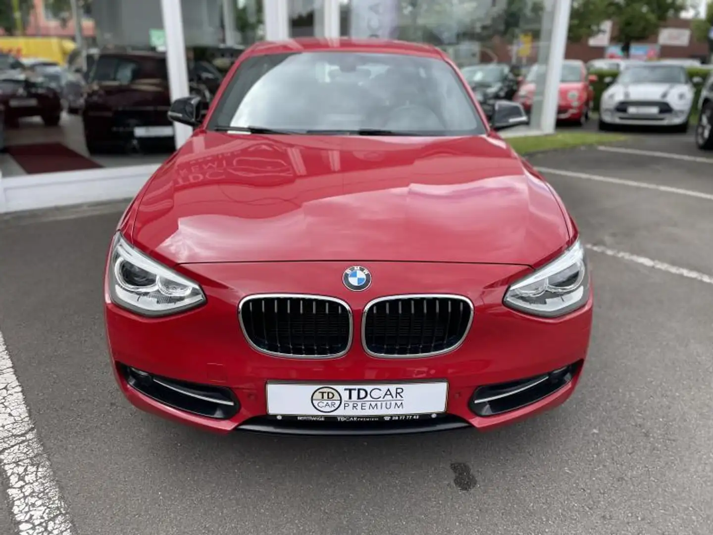 BMW 118 i Steptronic Sport-line Rouge - 2