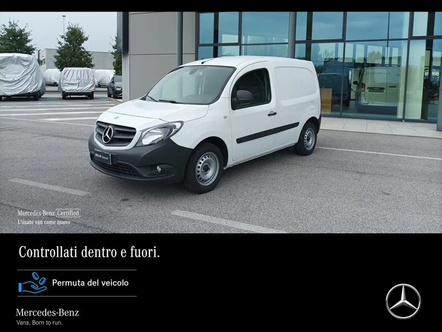 Mercedes-Benz Citan 111 cdi long blueff. e6d-temp Bianco - 1