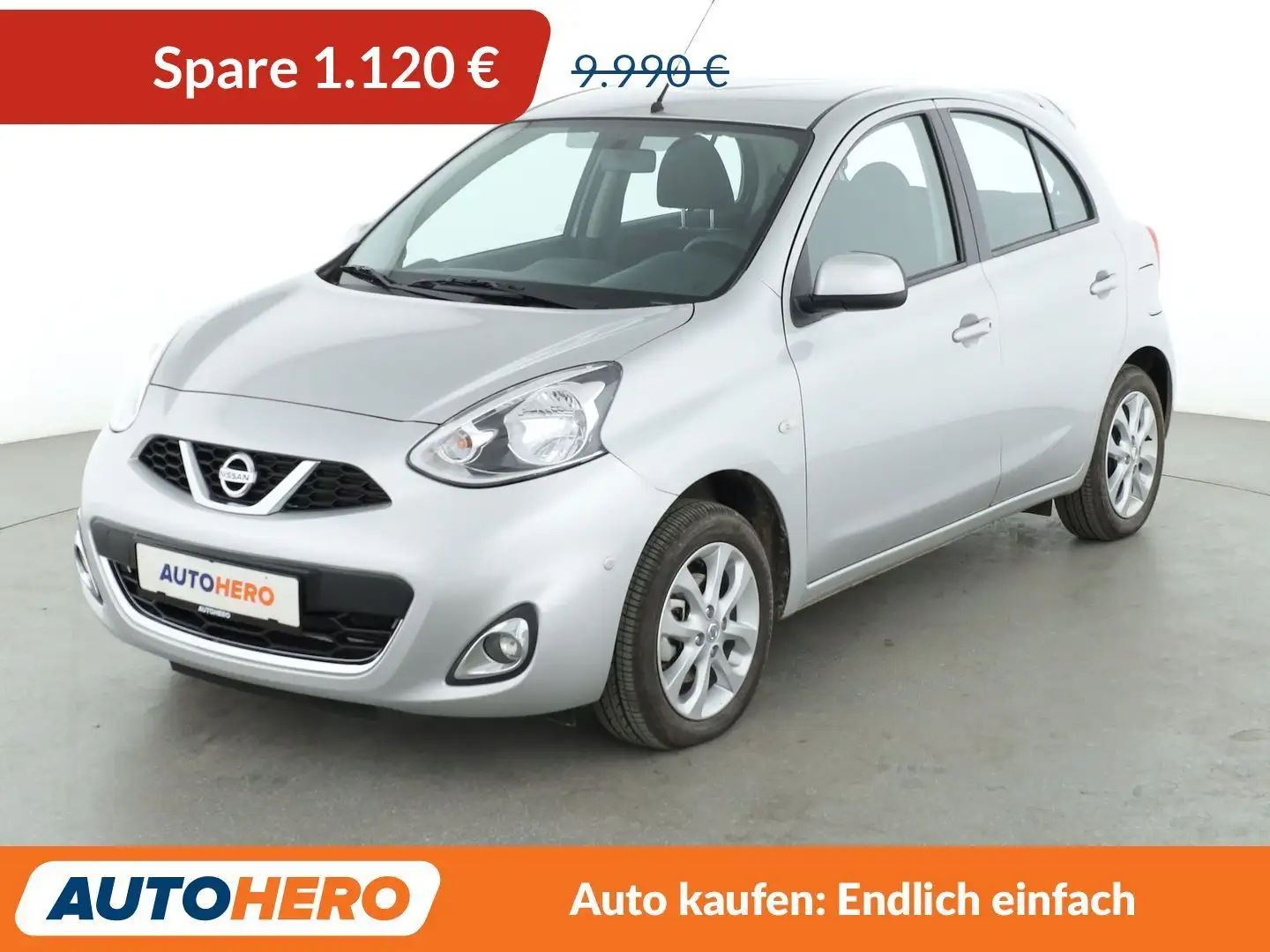Nissan Micra 1.2 Acenta*NAVI*TEMPO*PDC*KLIMA*GARANTIE* Grau - 1