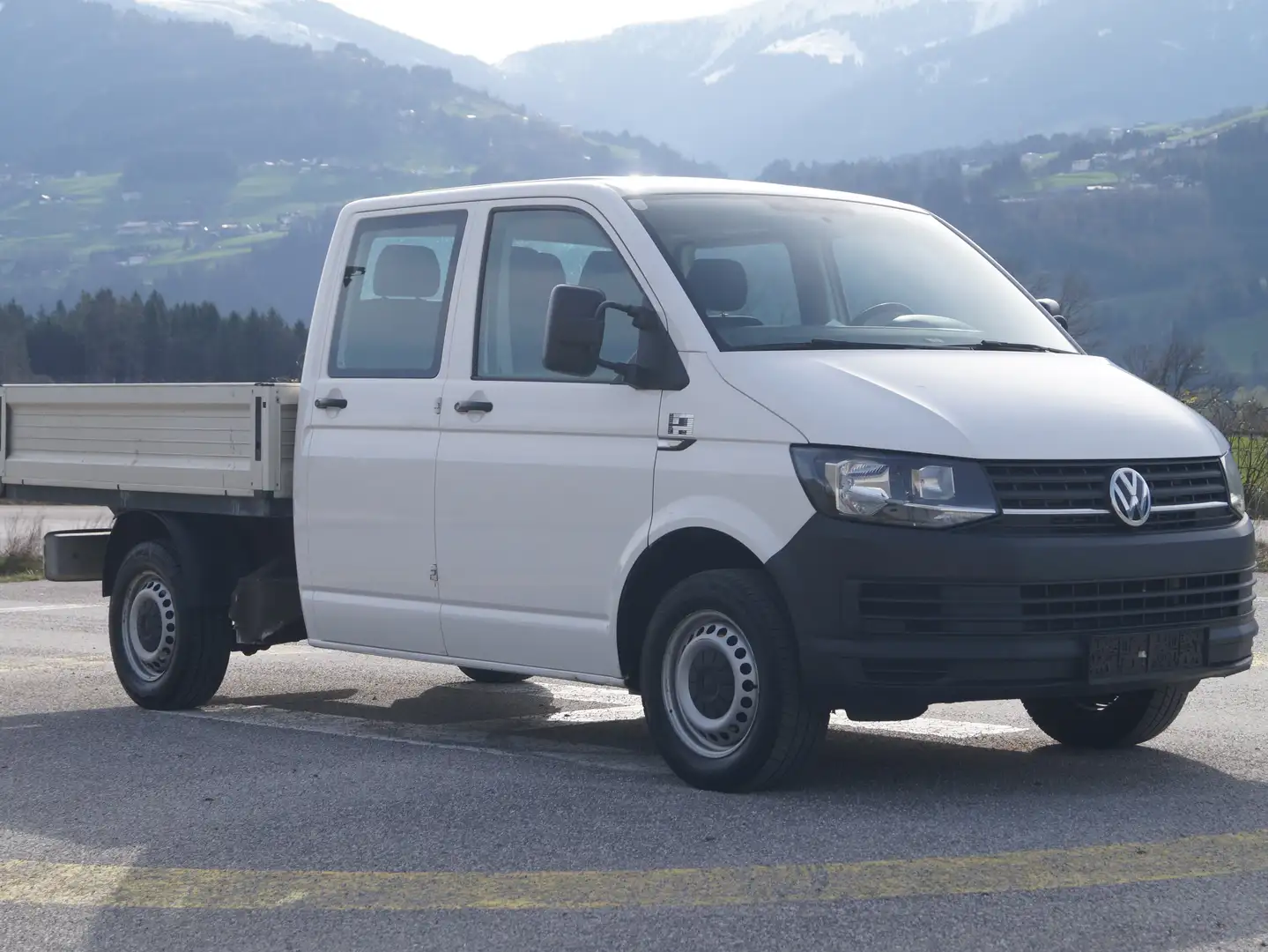 Volkswagen T6 Transporter LR 2,0 TDI DoKa Pritsche / Klima / Diesel ... Blanc - 1