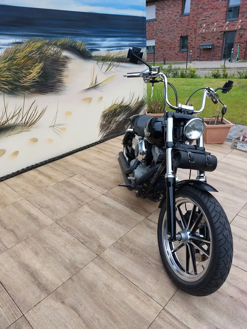 Harley-Davidson Dyna Glide vorgelegte Fußrasten sitz aufgepolstert neuer hint Černá - 2