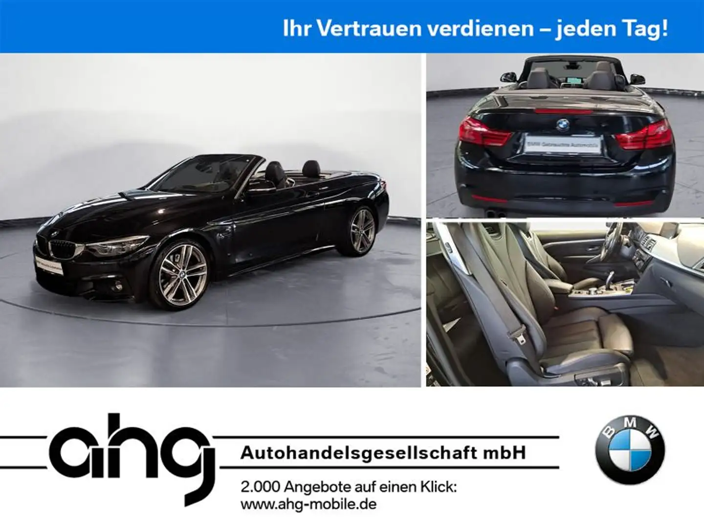 BMW 430 i Cabrio M Sport Head-UP H&K Navi Prof. Schwarz - 1