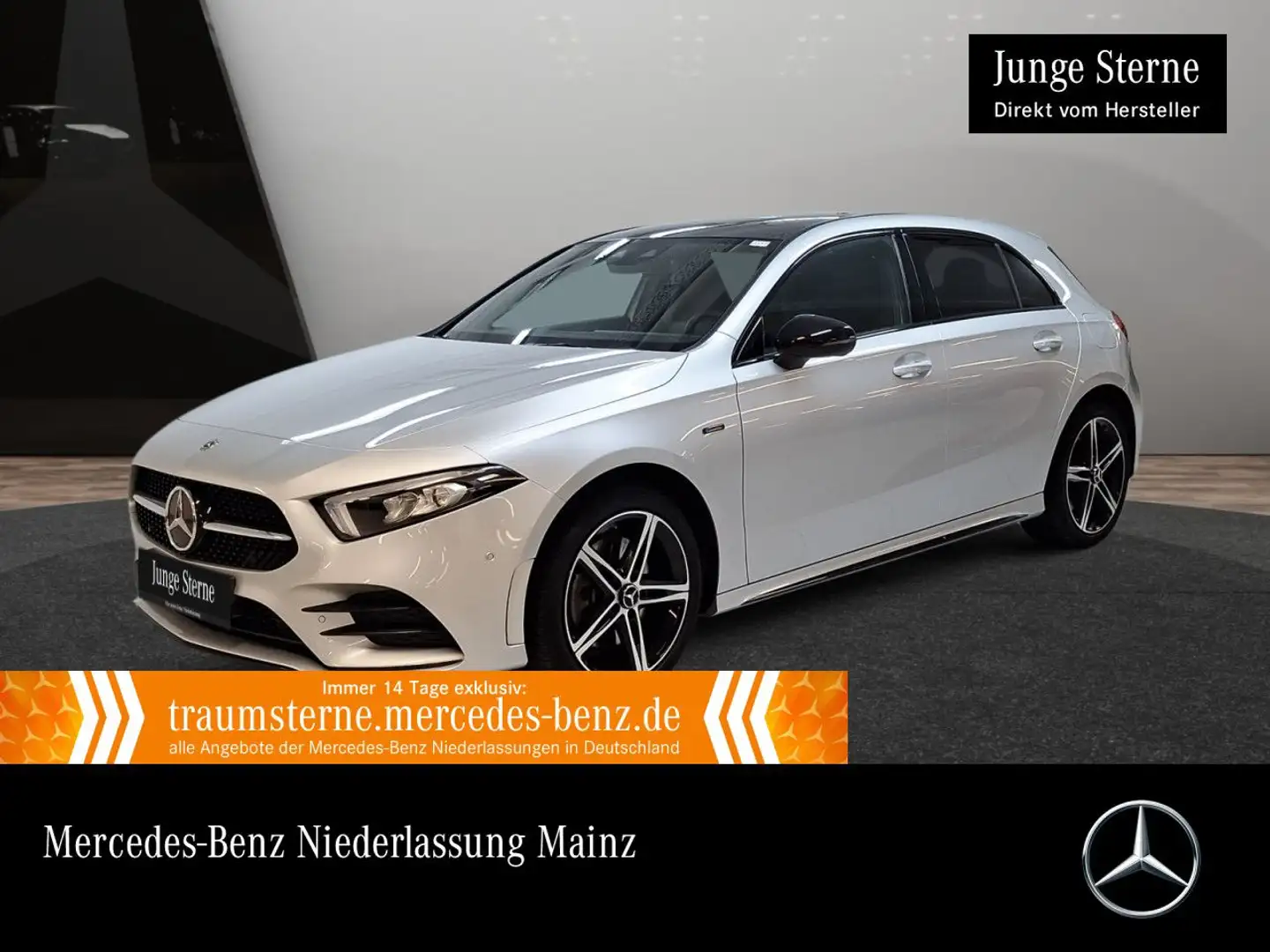 Mercedes-Benz A 250 e EDITION 2020+AMG+NIGHT+PANO+LED+KAMERA+8G Silber - 1
