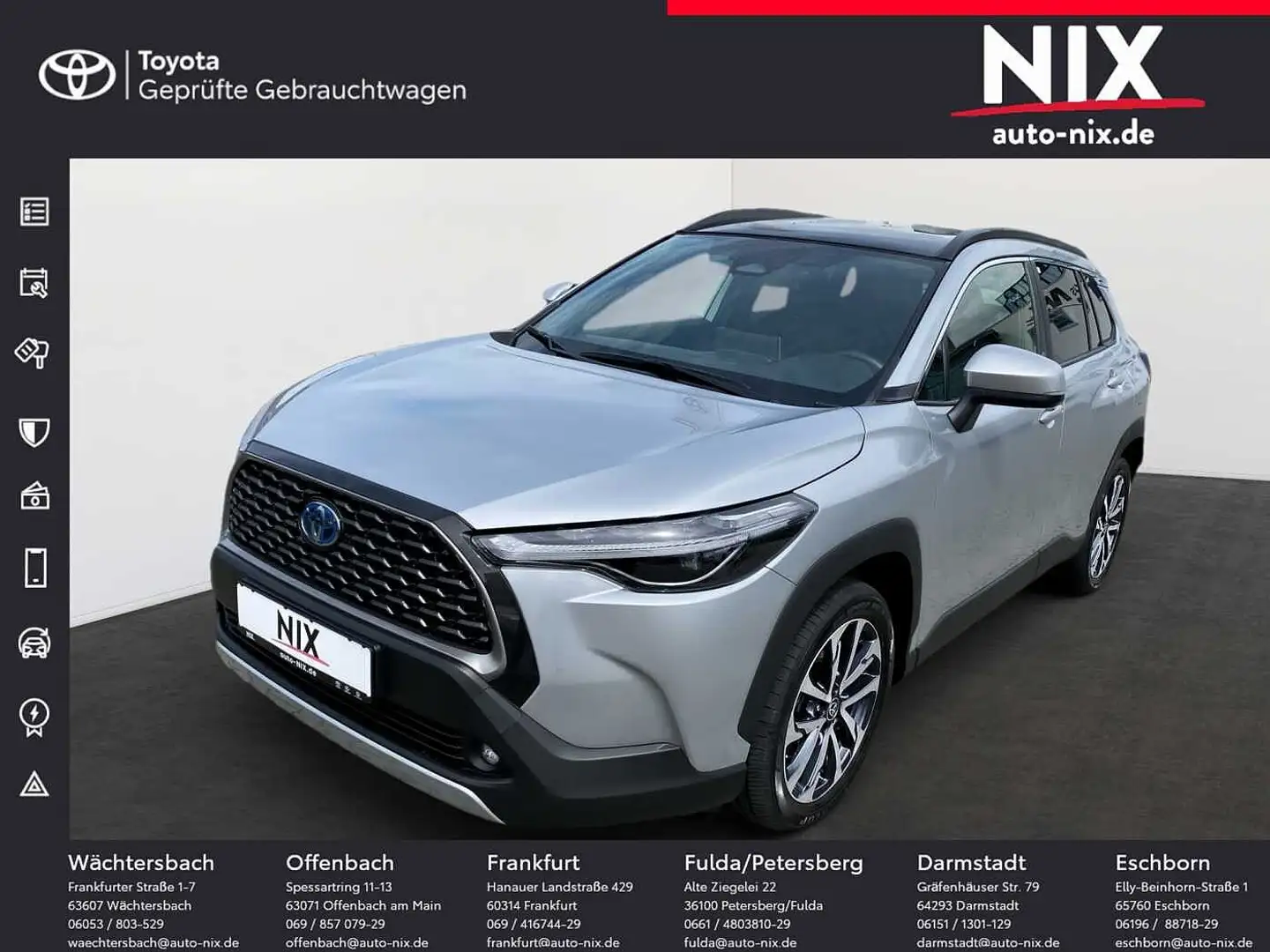 Toyota Corolla Cross 2.0 Hybrid Team D NAVI LED Argento - 1