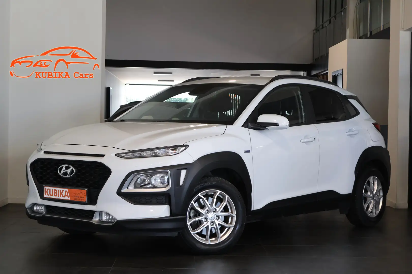 Hyundai KONA Kona 1.6 GDI DCT Hybrid TrekH Navi Airco Garantie* Blanc - 1