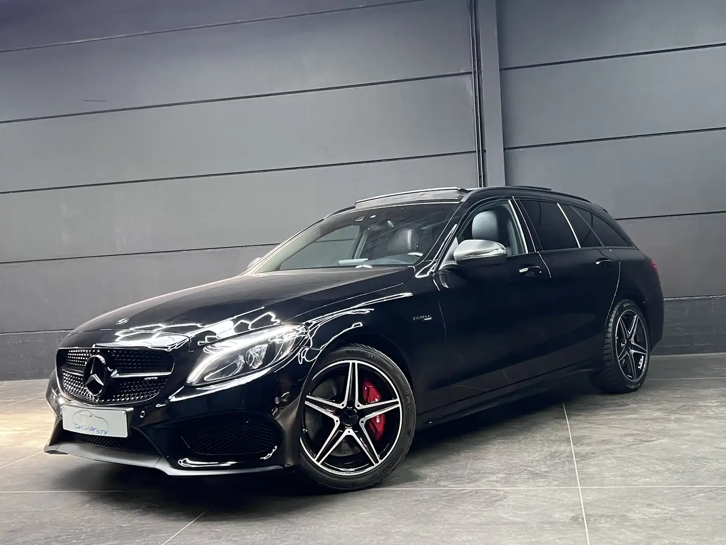 Mercedes-Benz C 43 AMG 4-Matic / Full Black / night pack / Pano dak / Zwart - 1