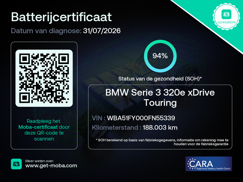 BMW 320 3-serie Touring 320e xDrive facelift ! Soh 95 % BT — photo 6