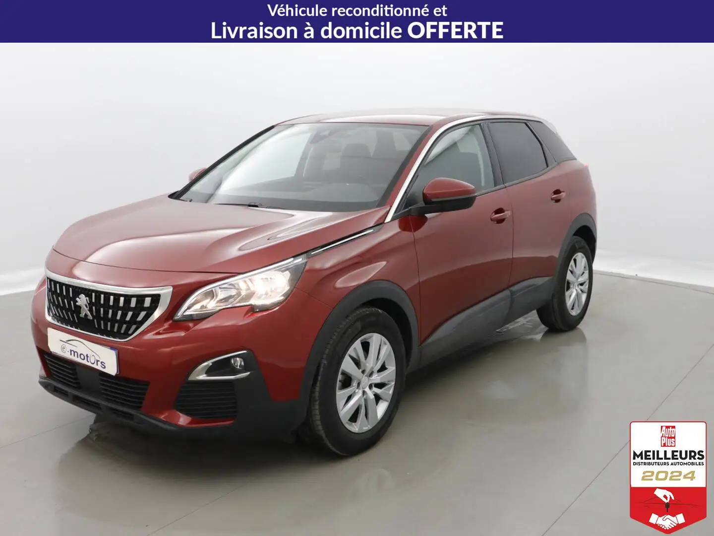 Peugeot 3008 Puretech 130 Active +GPS +Caméra Rouge - 1