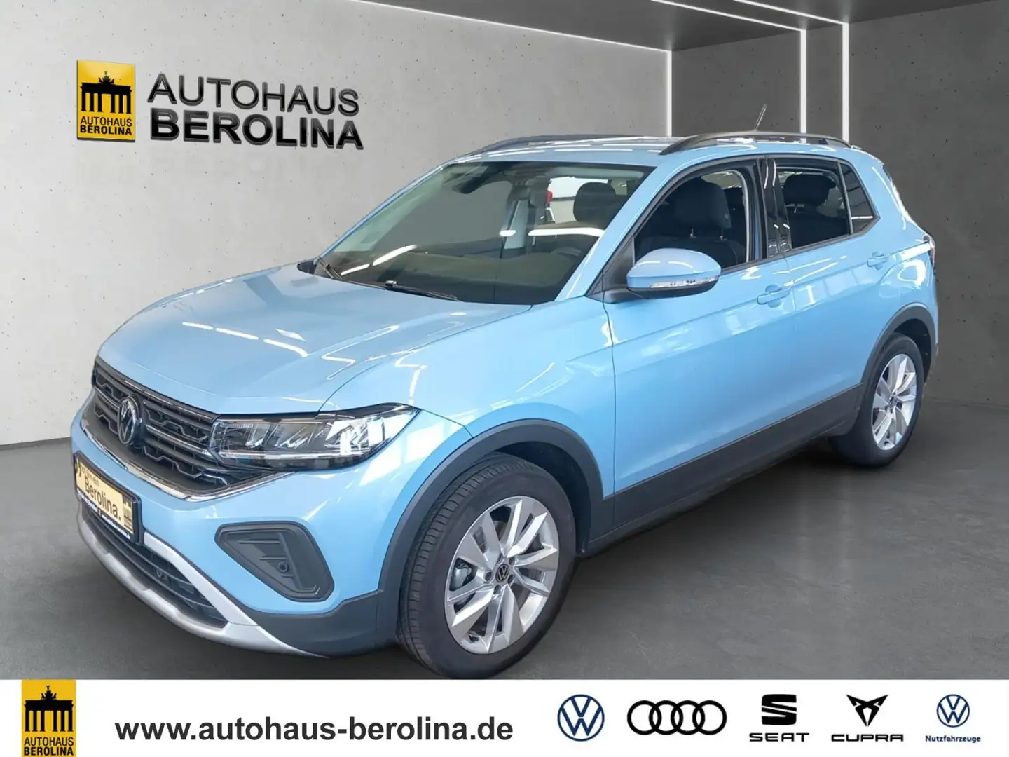 Volkswagen T-Cross 1.0 TSI Life DSG *R-CAM*SHZ*App-Connect* Blau - 2